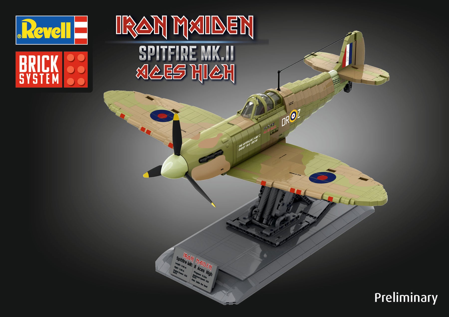 Iron Maiden Spitfire MK.II Aces High - Brick System