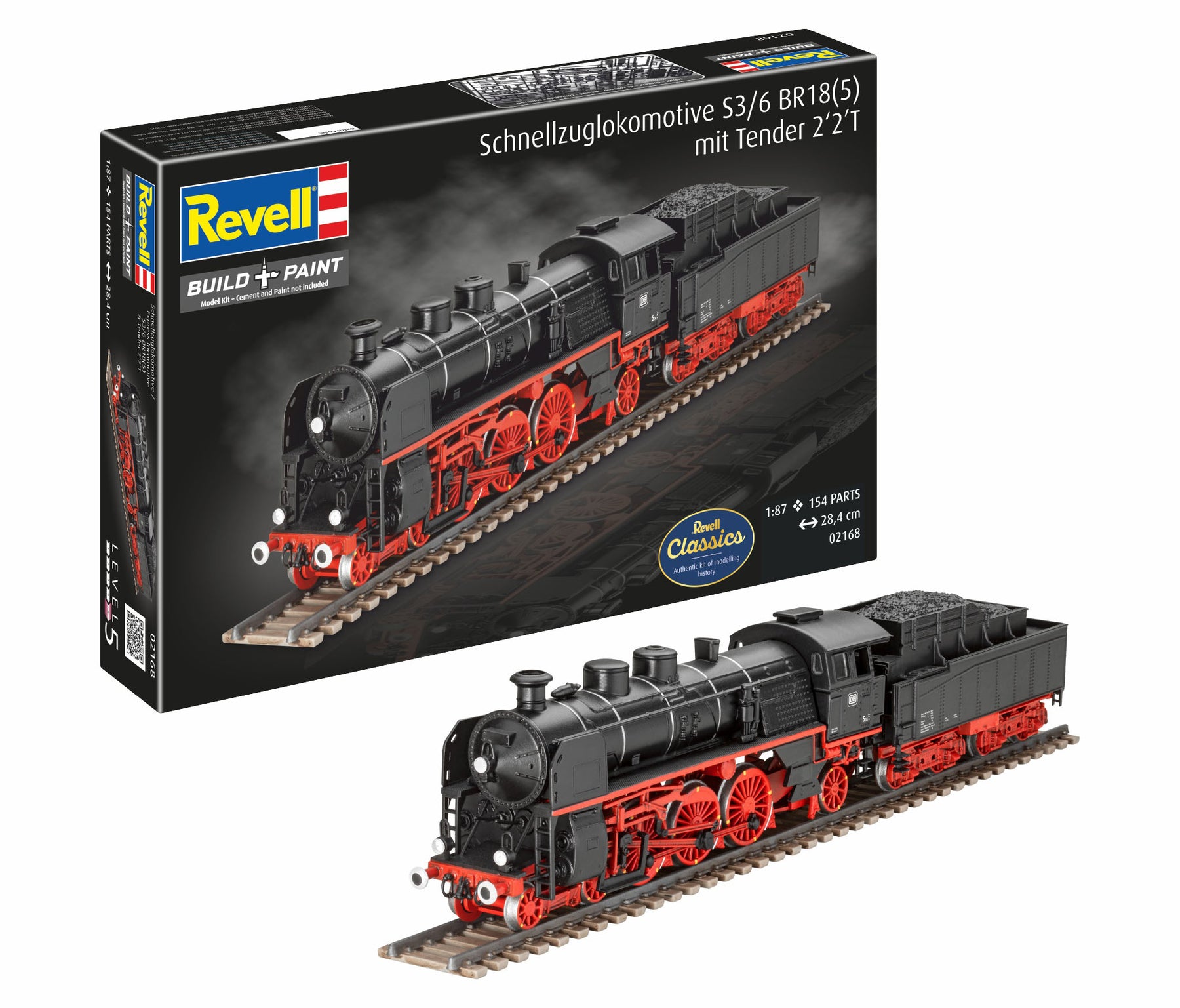 Snellocomotief S3/6 BR18(5) met tender 2'2'T