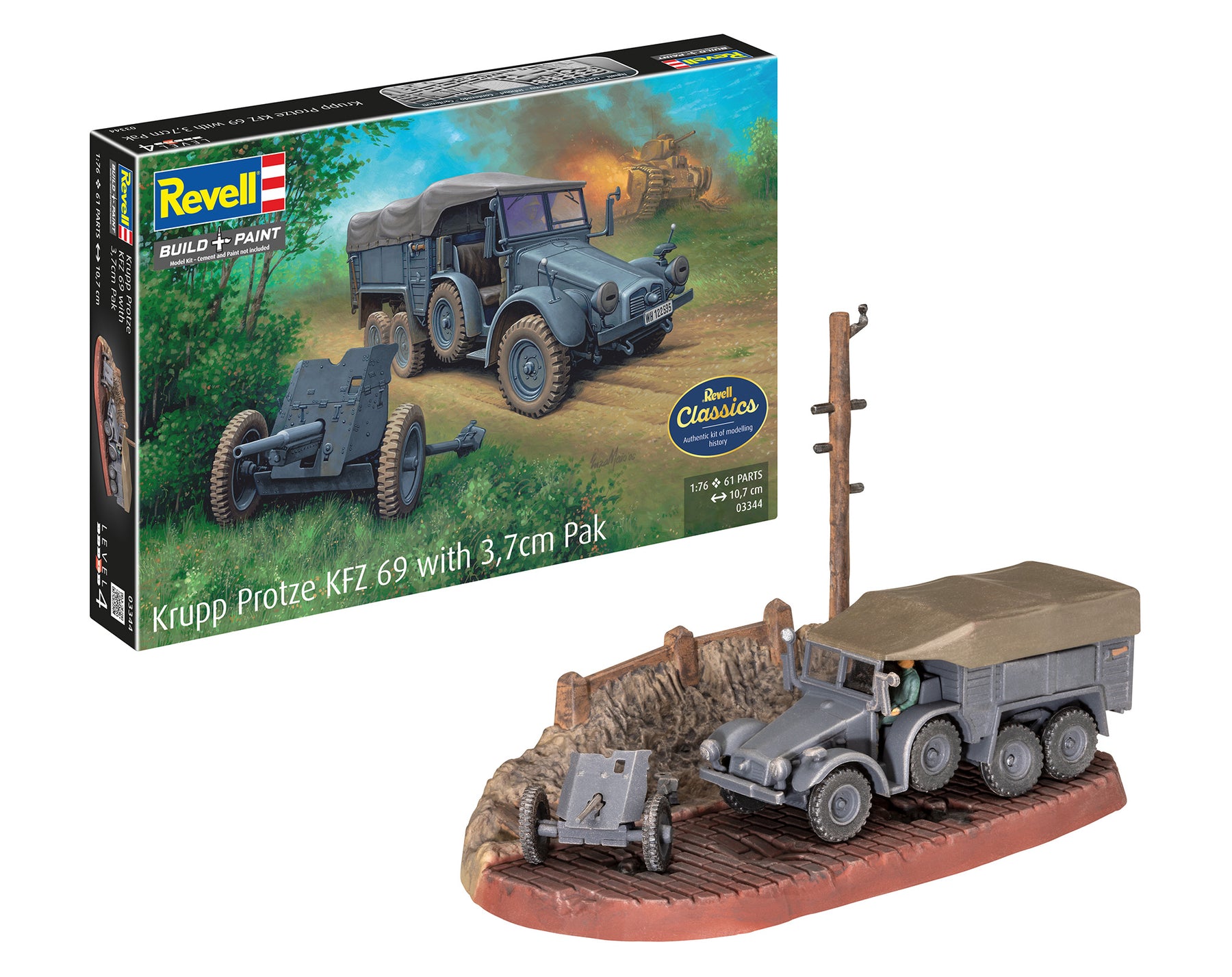 Krupp Protze KFZ 69 met 3,7 cm pak