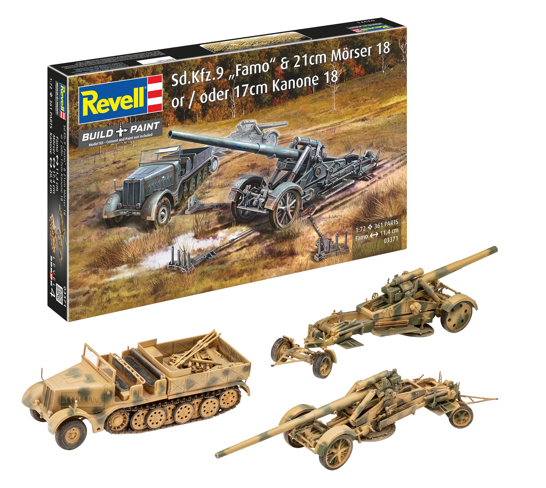 Sd.Kfz.9 "Famo" 21cm minomet 18 nebo 17cm dělo 18