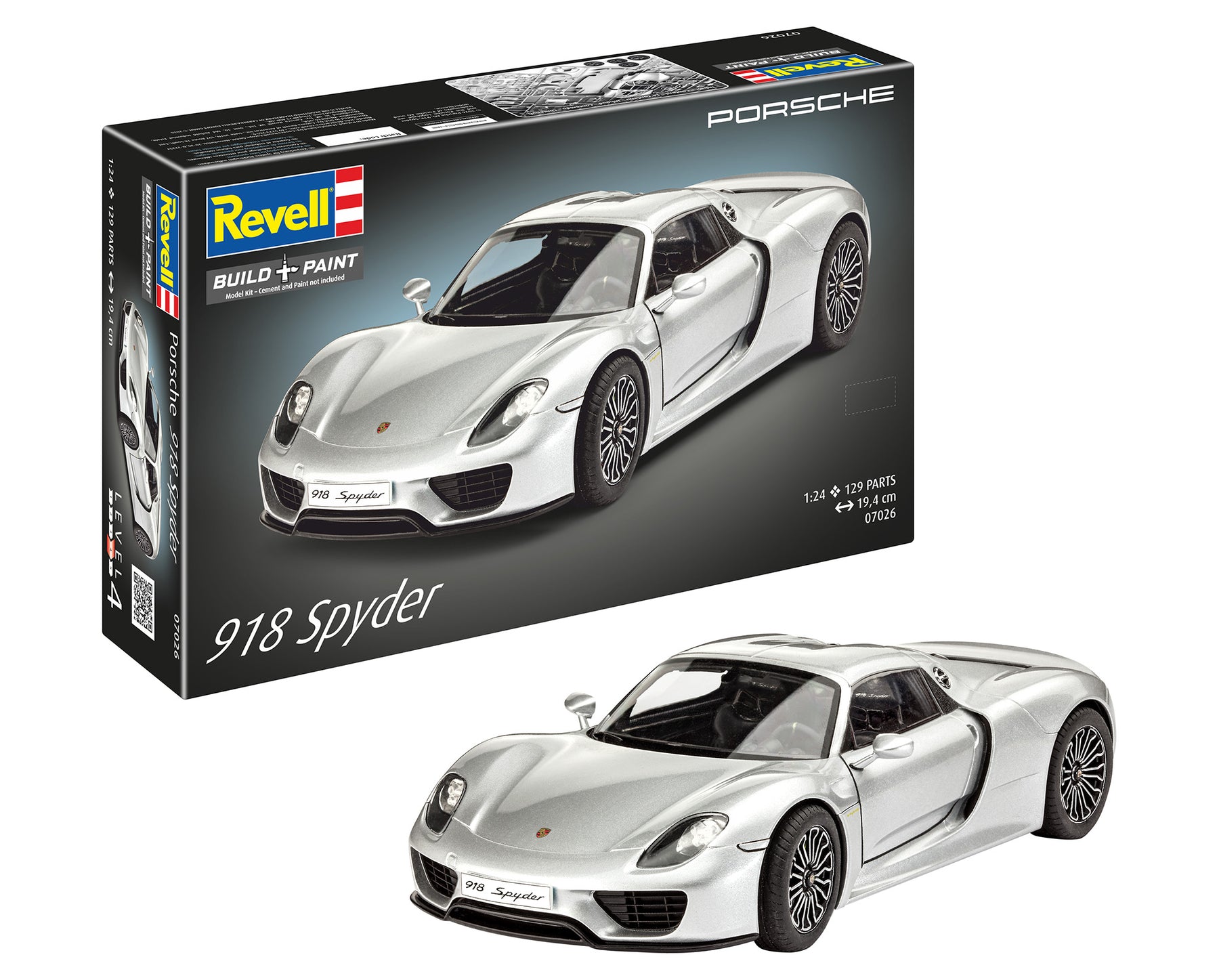 Revell Modellbausatz Porsche 918 Spyder im Maßstab 1:24