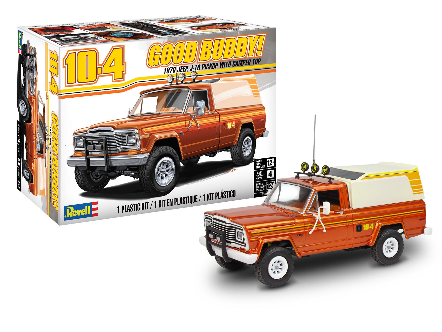 Jeep J-10 pick-up met camper