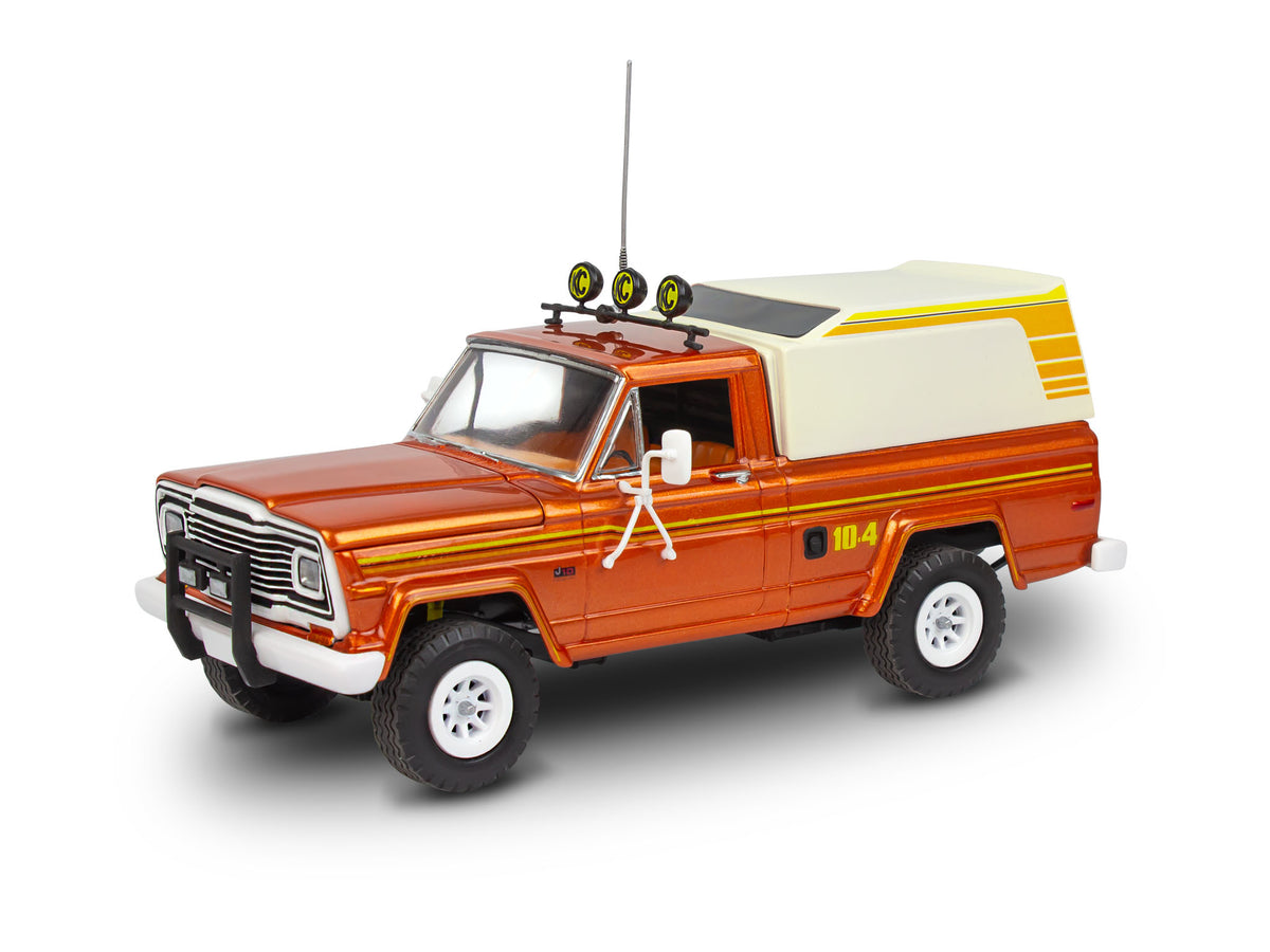 Jeep J-10 pick-up met camper