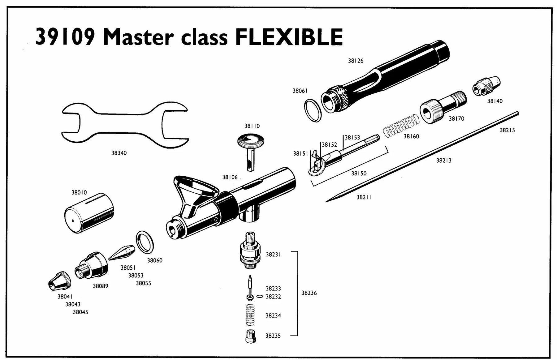Airbrush Spritzpistole "Flexible" Master Class