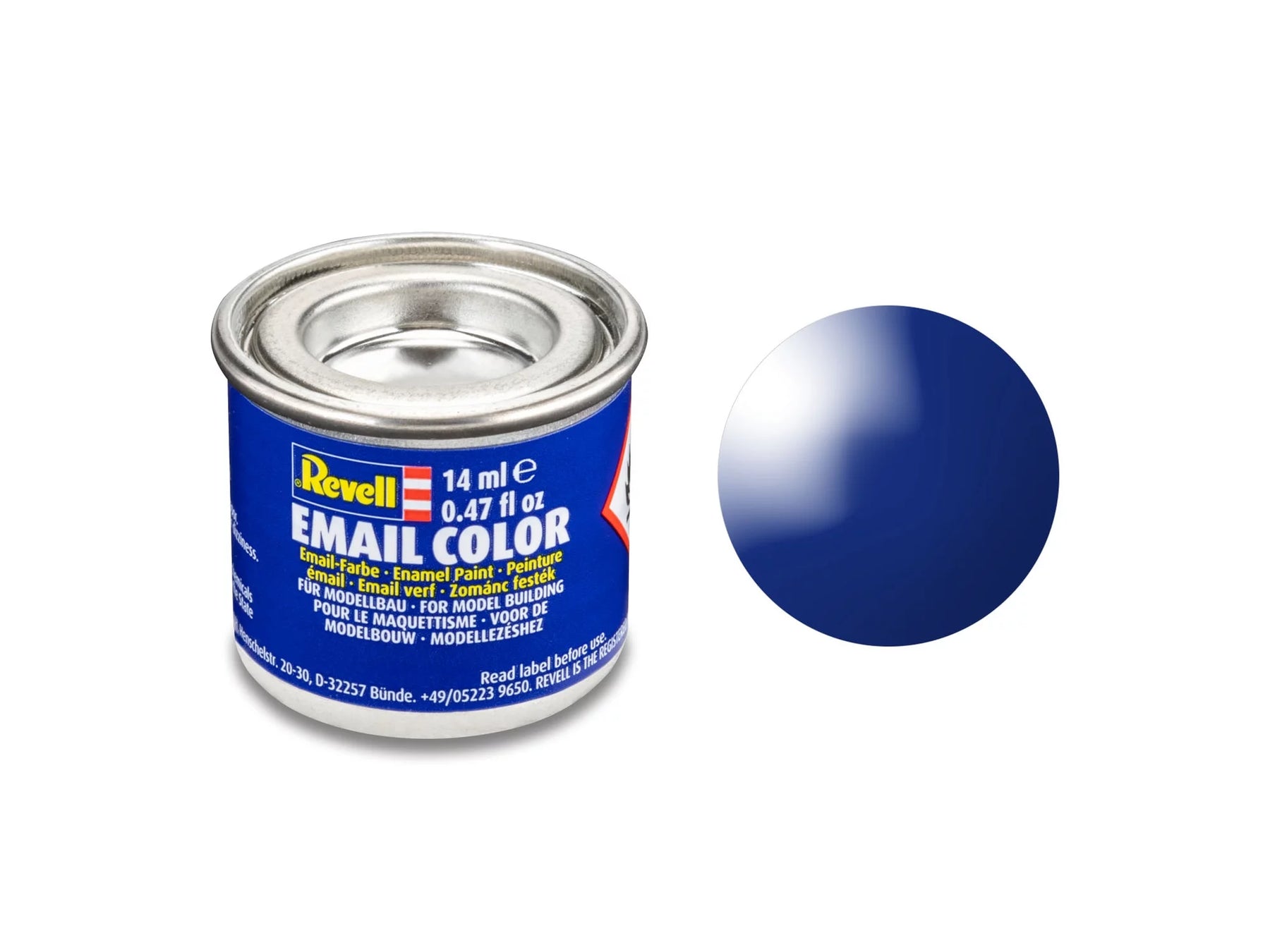 ultramarijnblauw, glanzend RAL 5002 14 ml blik