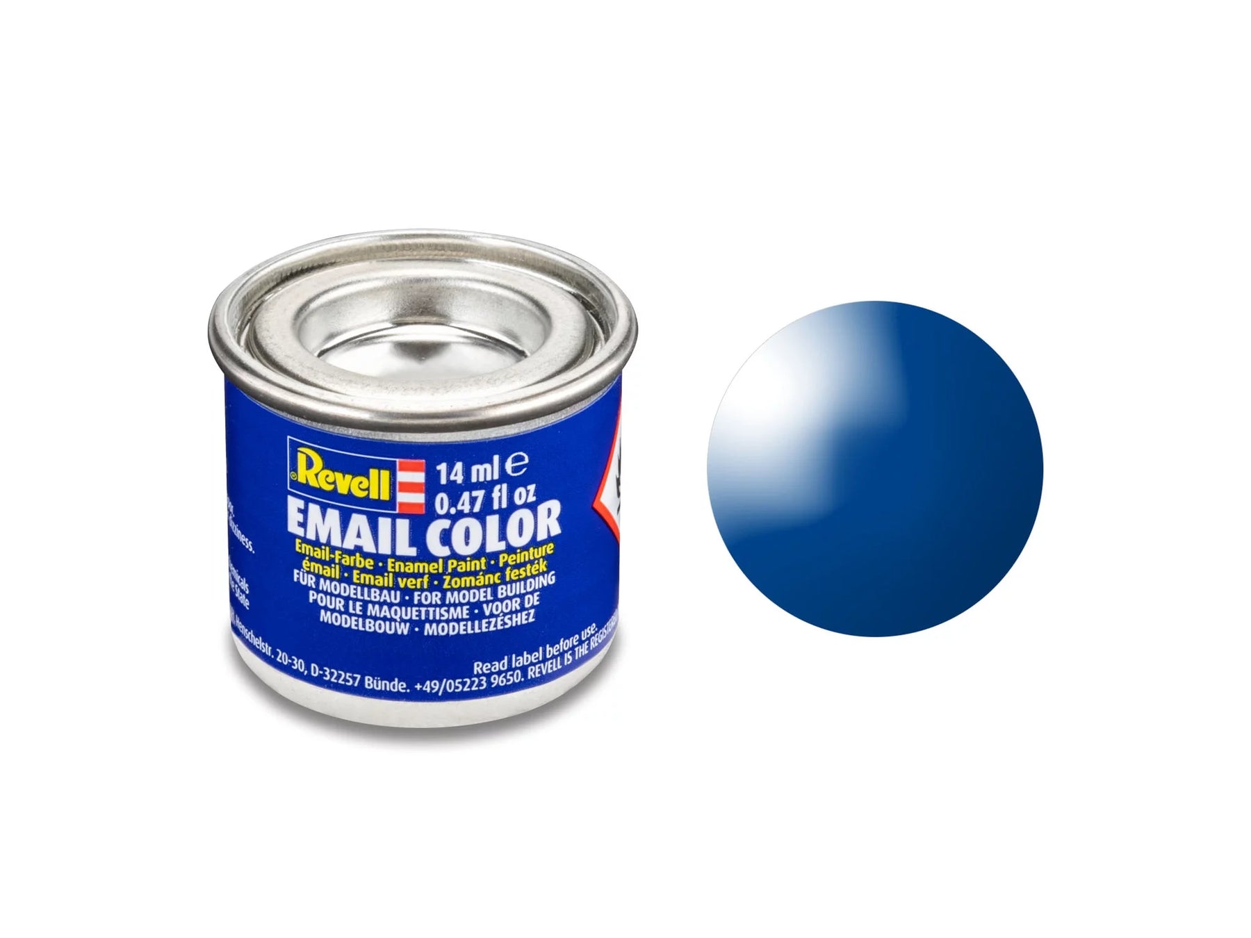 blauw, glanzend RAL 5005 14 ml blik