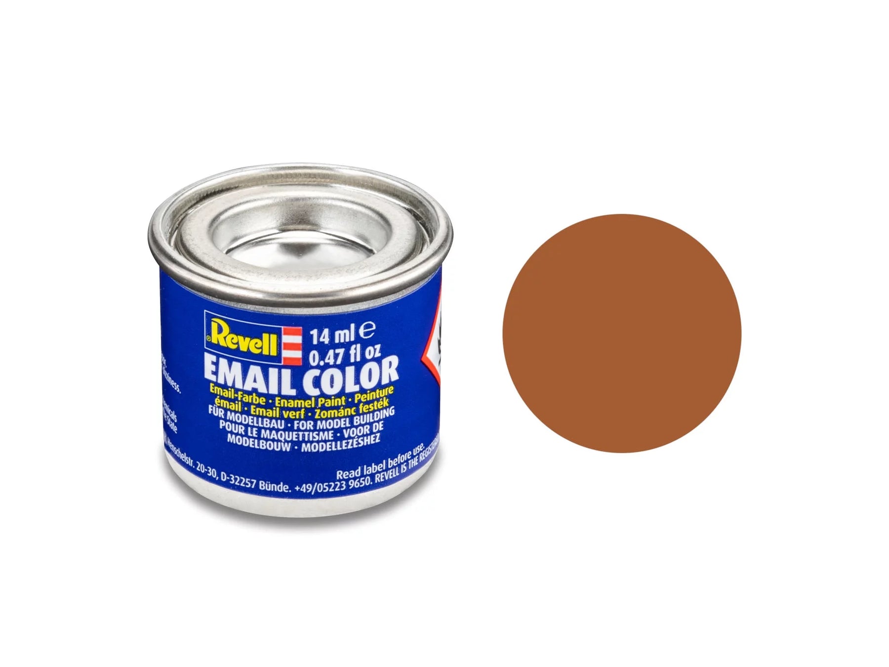 bruin, mat RAL 8023 14 ml blik