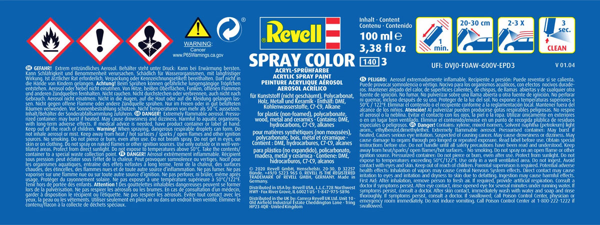 Glans "Wit" Spuitkleur Acryl Spuitbus - 100 ml