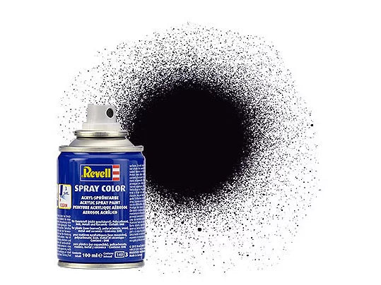 Mat "Zwart" Spuitkleur Acr. Spuitbus 100ml