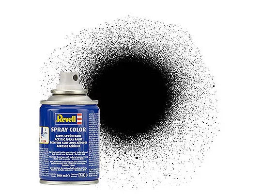 Zijde "Zwart" Spray Colour Acryl Spuitbus - 100ml