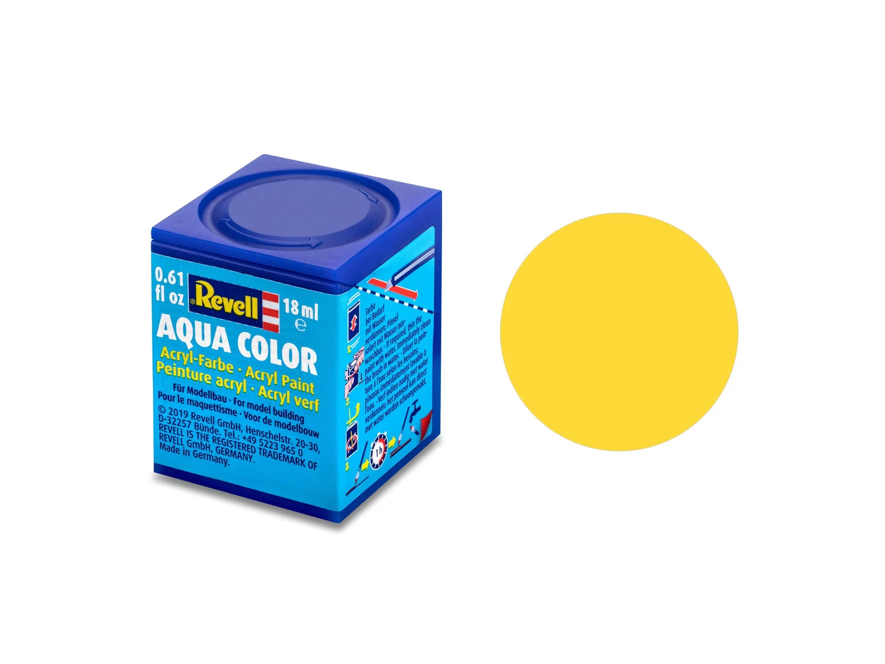 yellow, matt RAL 1017 Aqua Color 18 ml
