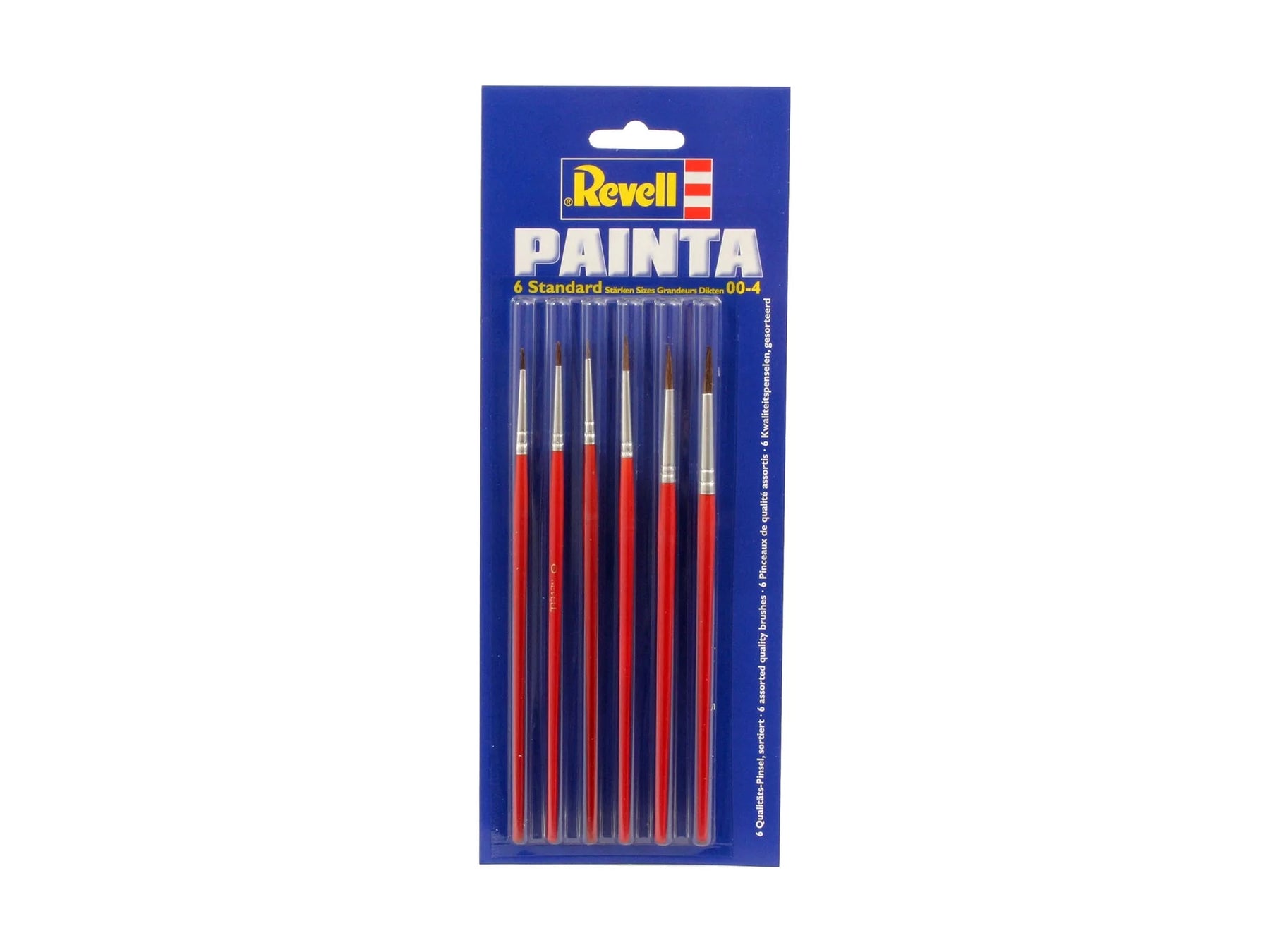 Painta Standard, 6 sizes 00-4, blister pack