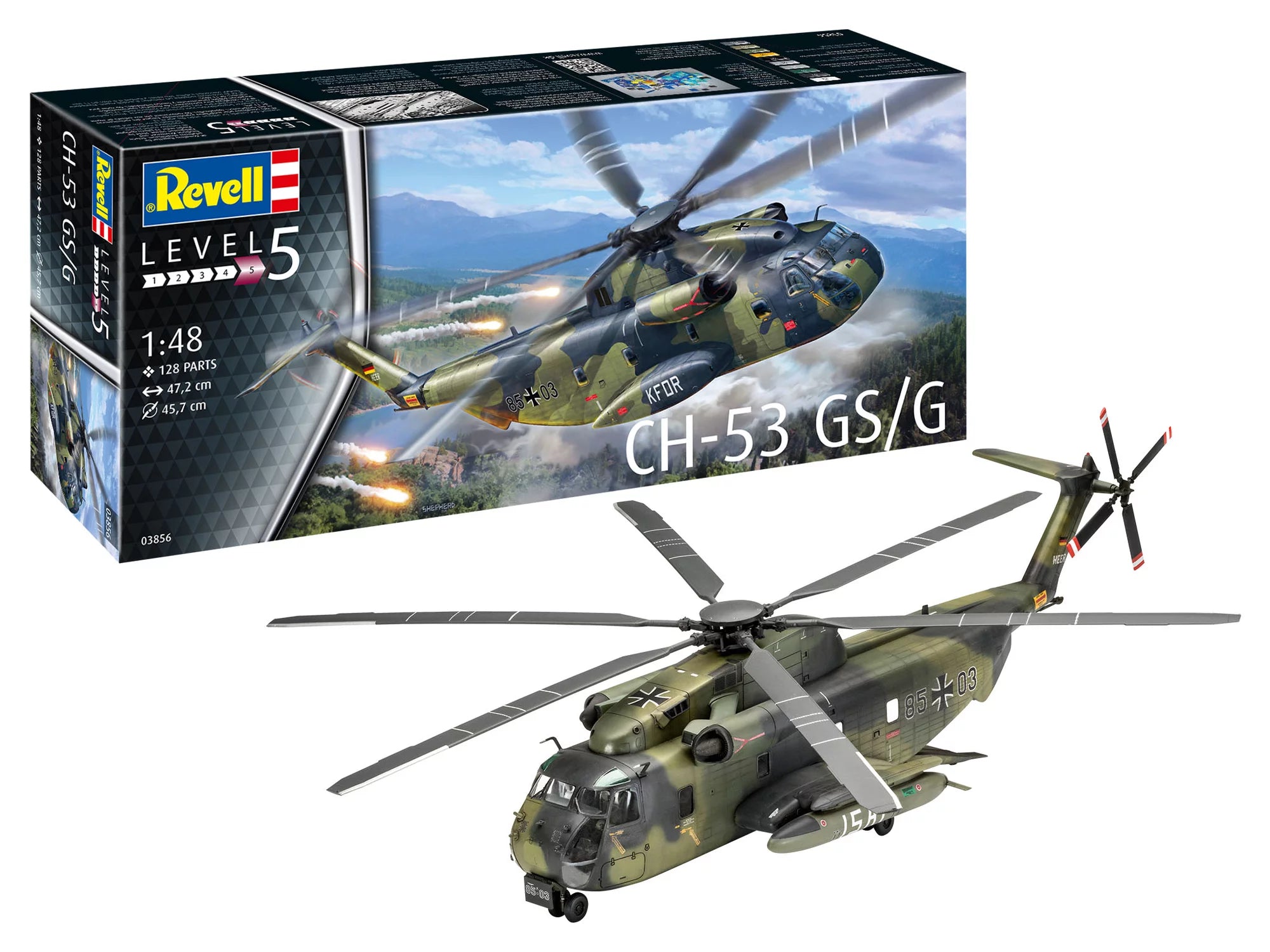 Maquette Hélicoptère Sikorsky CH-53G Revell 1/48, Réf 4576, Neuve