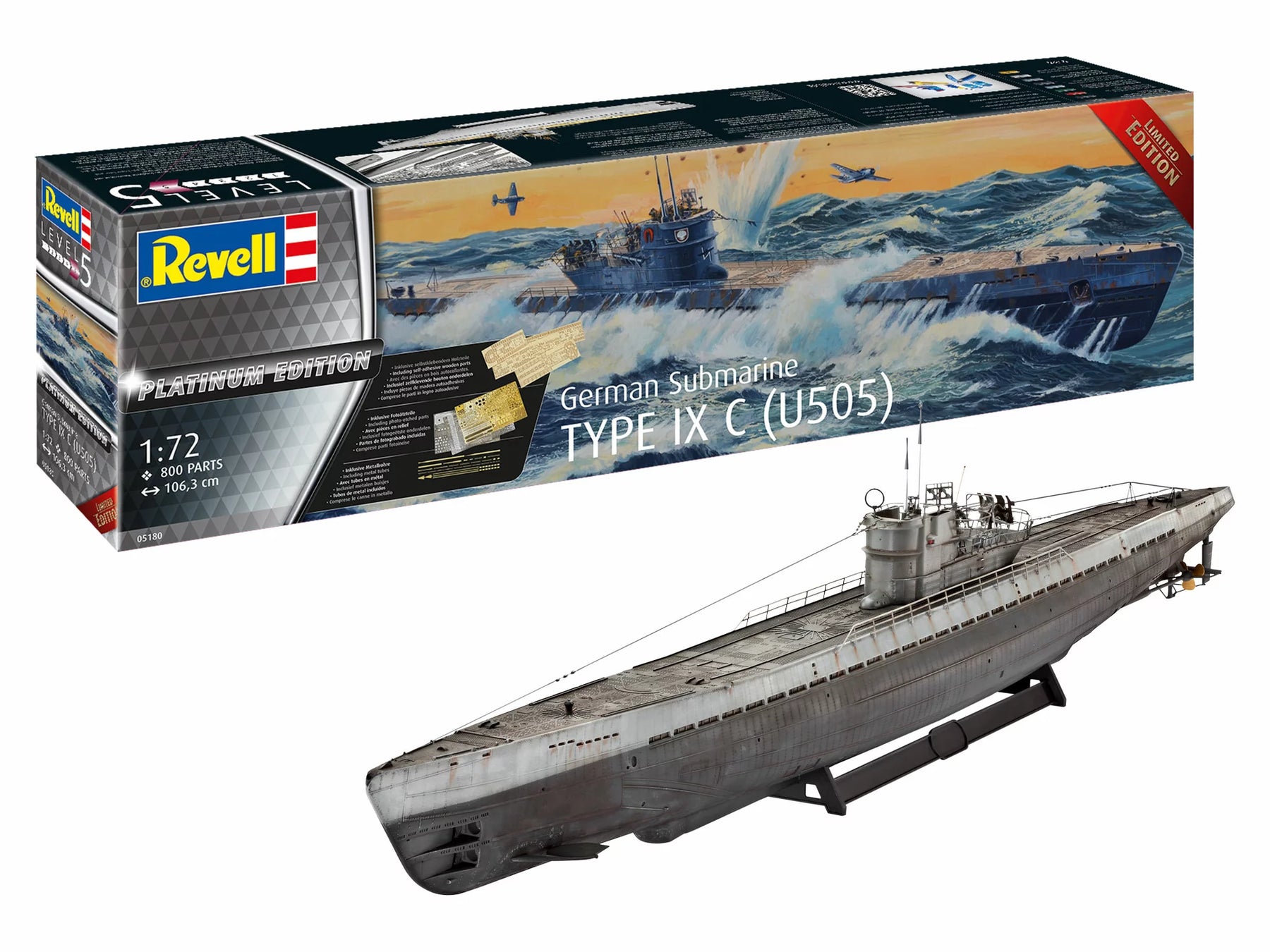 Duitse onderzeeër Type IX C(U505) "Platinum Edition"