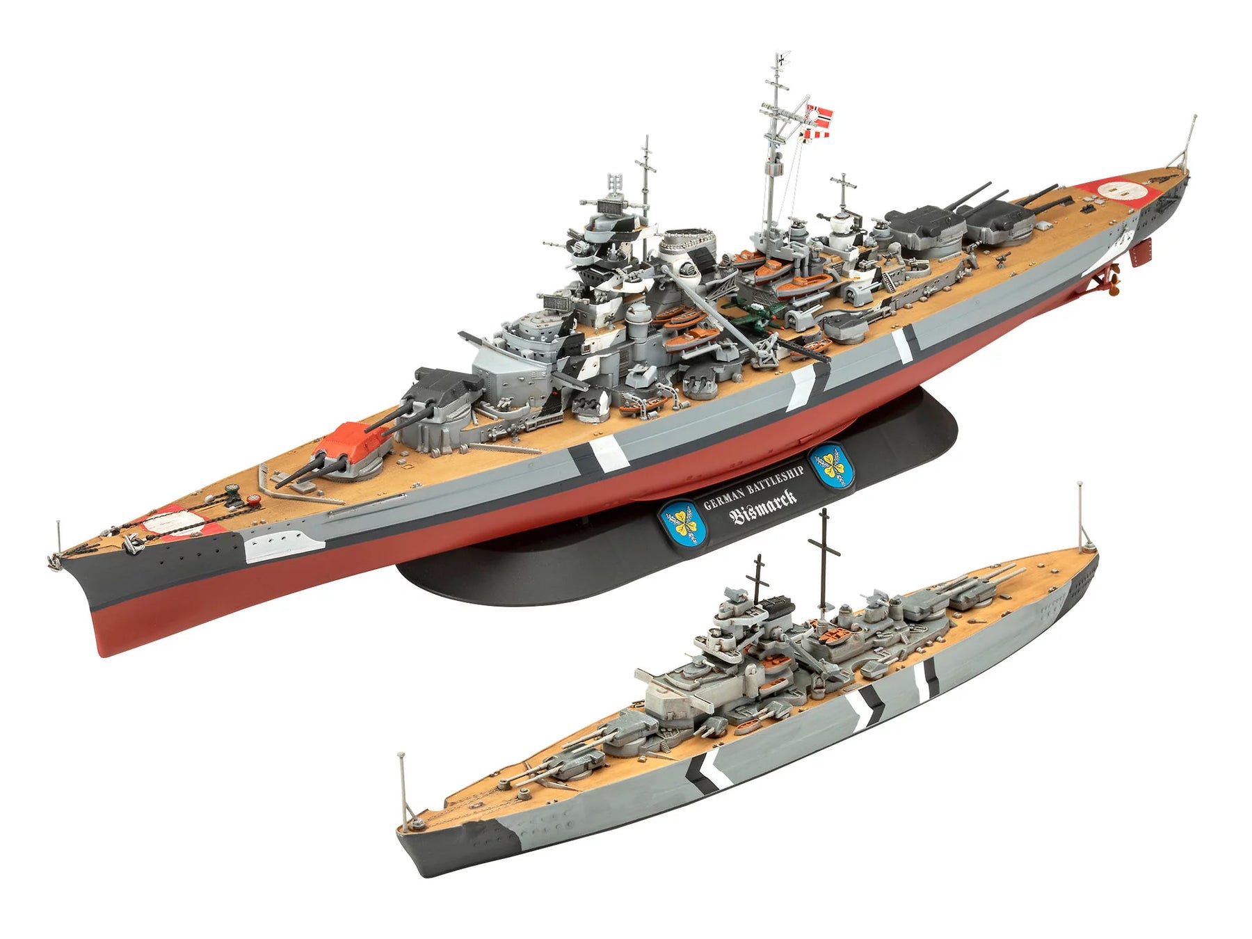 Geschenkset De legendarische Bismarck (1:700-1:1200)