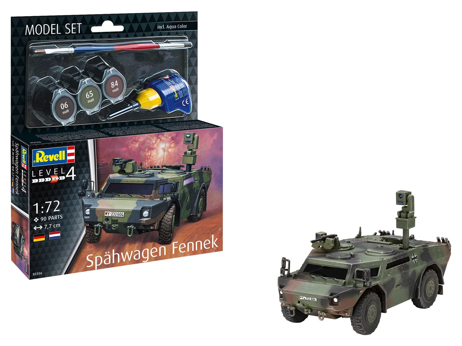 Model set scout car Fennek