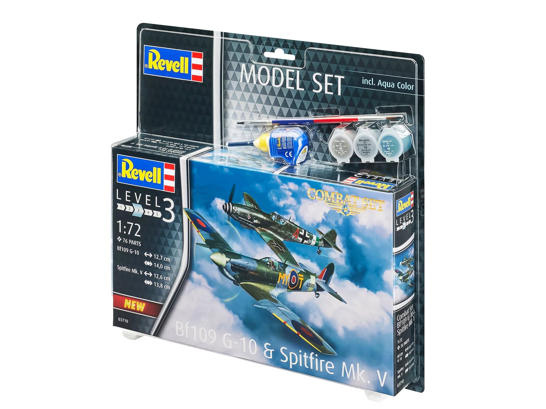 Model Set Combat Set Bf109G-10 - Spitfire Mk.V