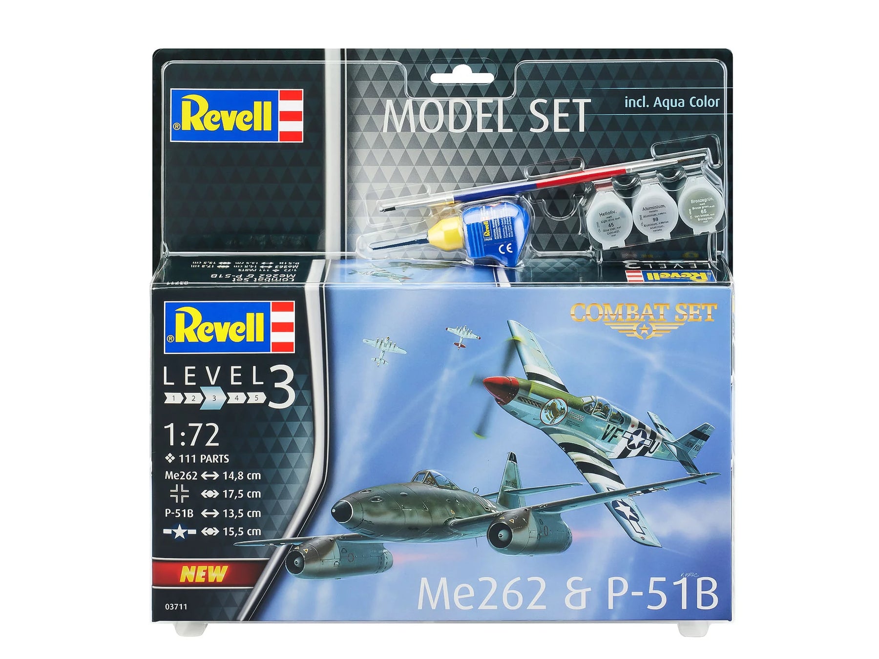 Model Set Combat Set Me262 - P-51B Mustang