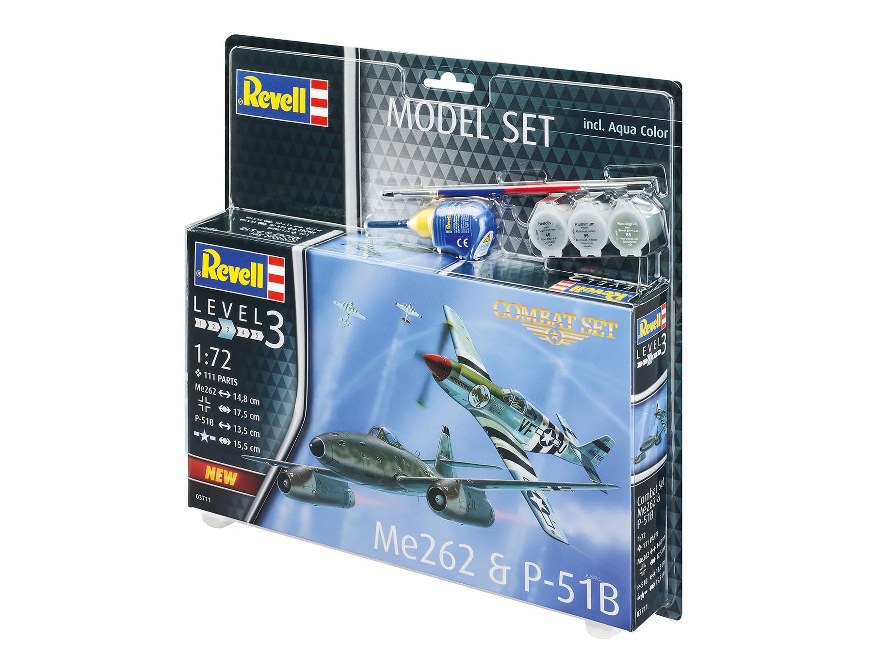 Model Set Combat Set Me262 - P-51B Mustang