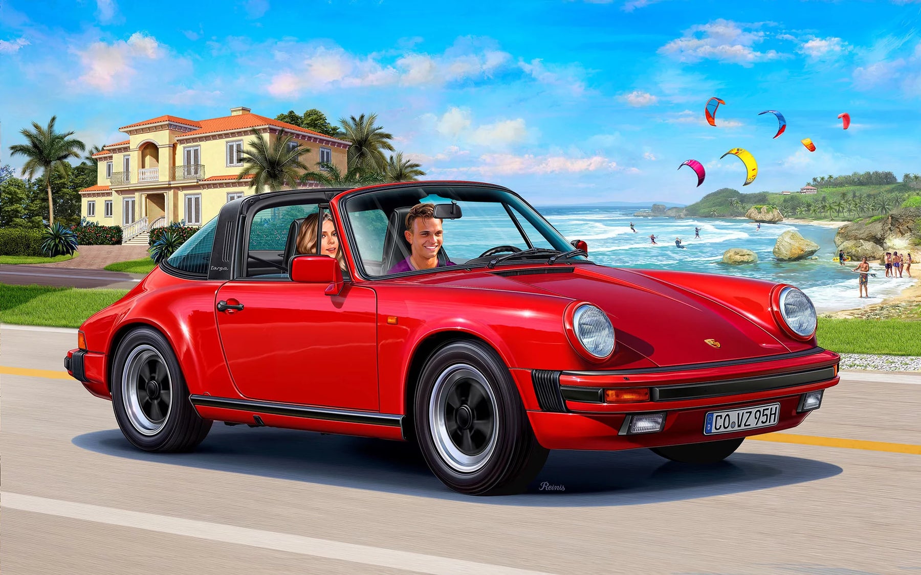 Model Set Porsche 911 Carrera 3.2 Targa (G-Model)