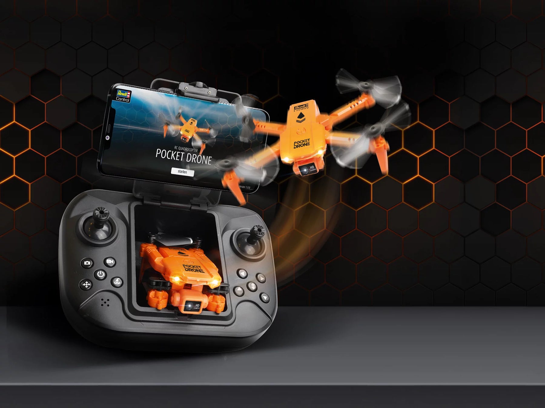 RC Quadrocopter "Pocket Drone"
