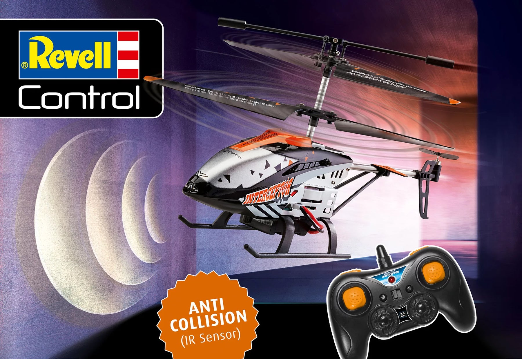 RC Helikopter "Interceptor" Anti Collision