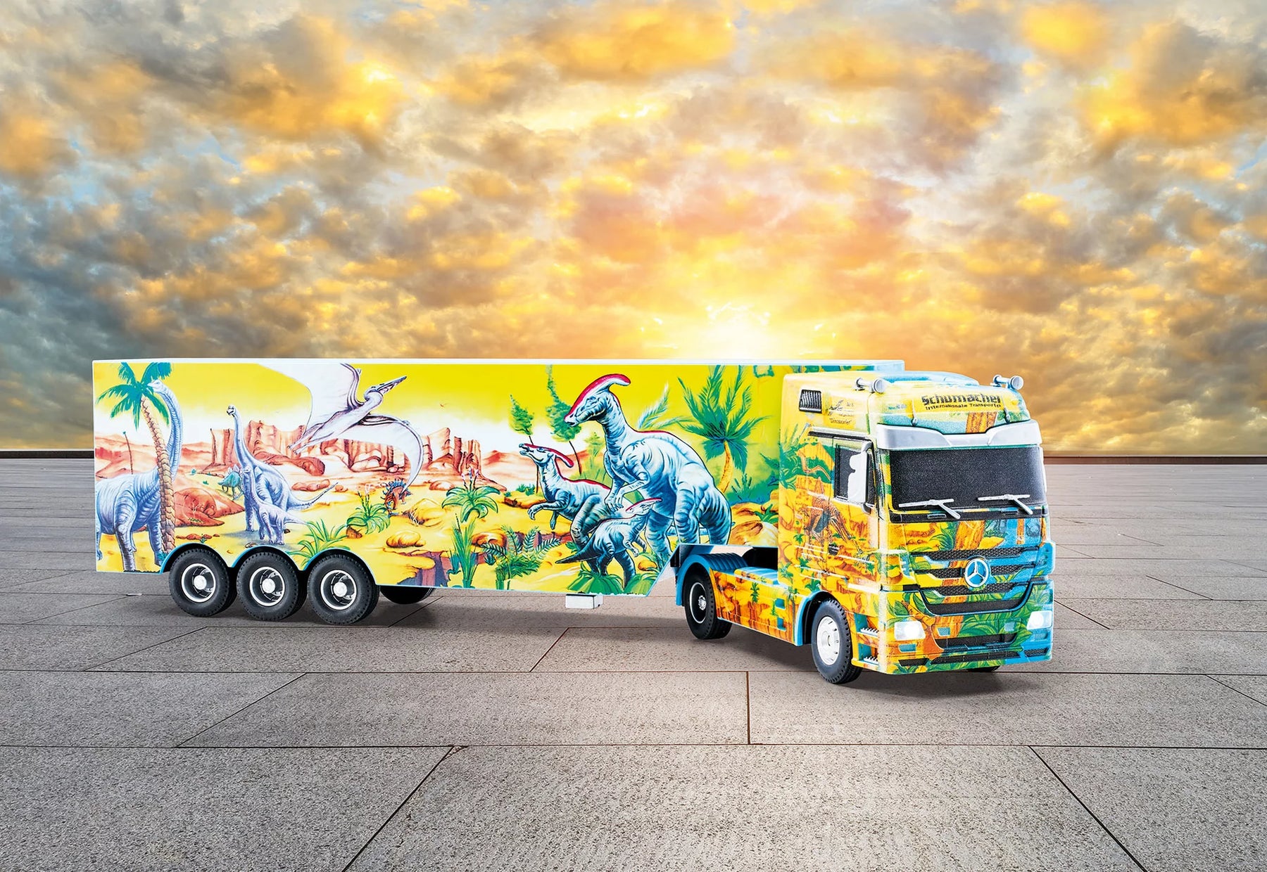 RC Show Truck Mercedes Benz Actros "Dino Express"