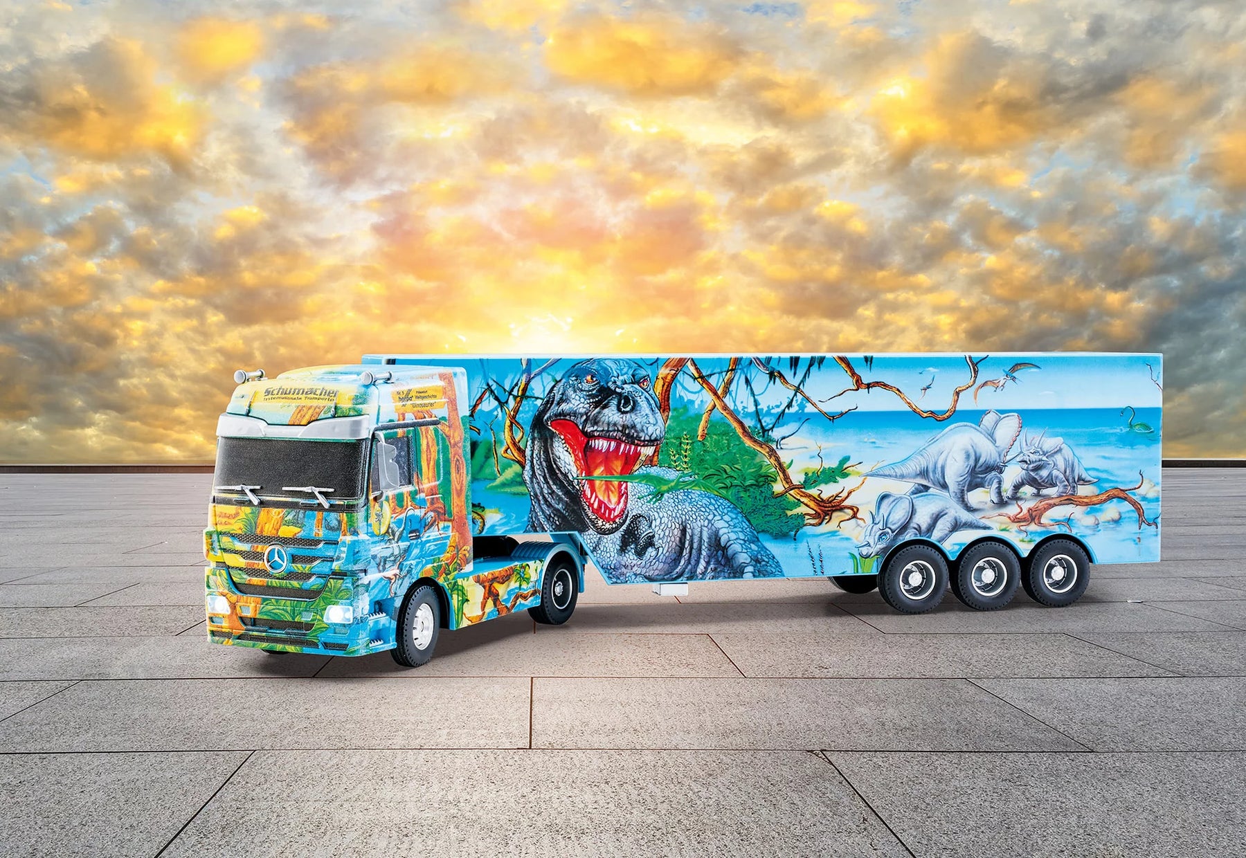 RC Show Truck Mercedes Benz Actros "Dino Express"
