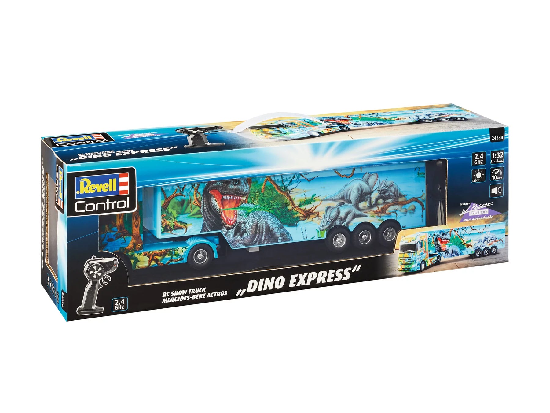 RC Show Truck Mercedes Benz Actros "Dino Express"