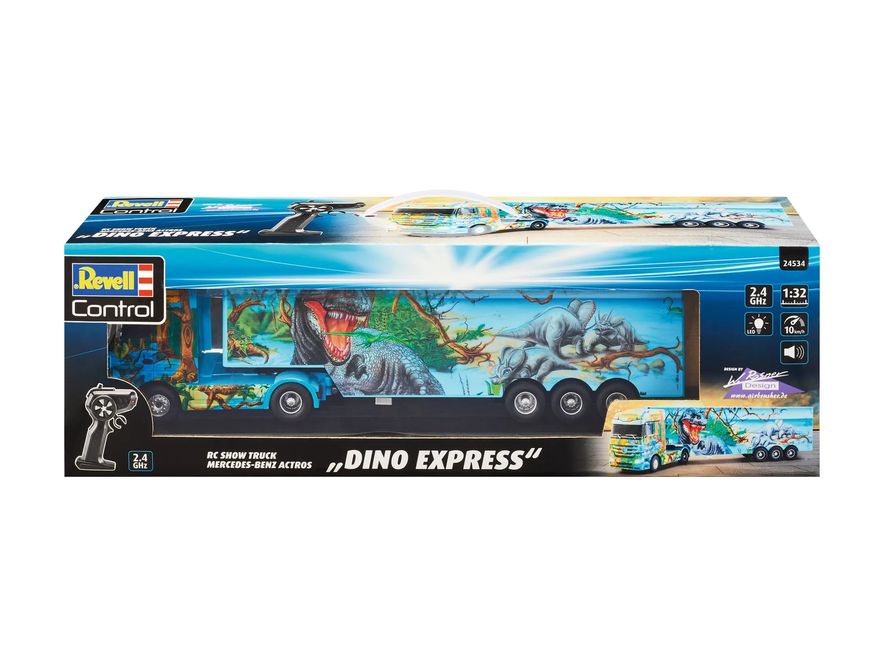RC Show Truck Mercedes Benz Actros "Dino Express"