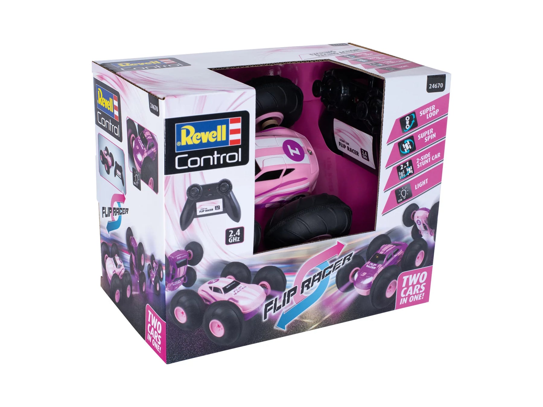 RC Stunt Car Flip Racer "Pink"