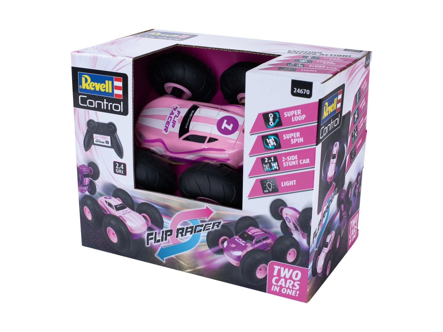 RC Stunt Car Flip Racer "Pink"