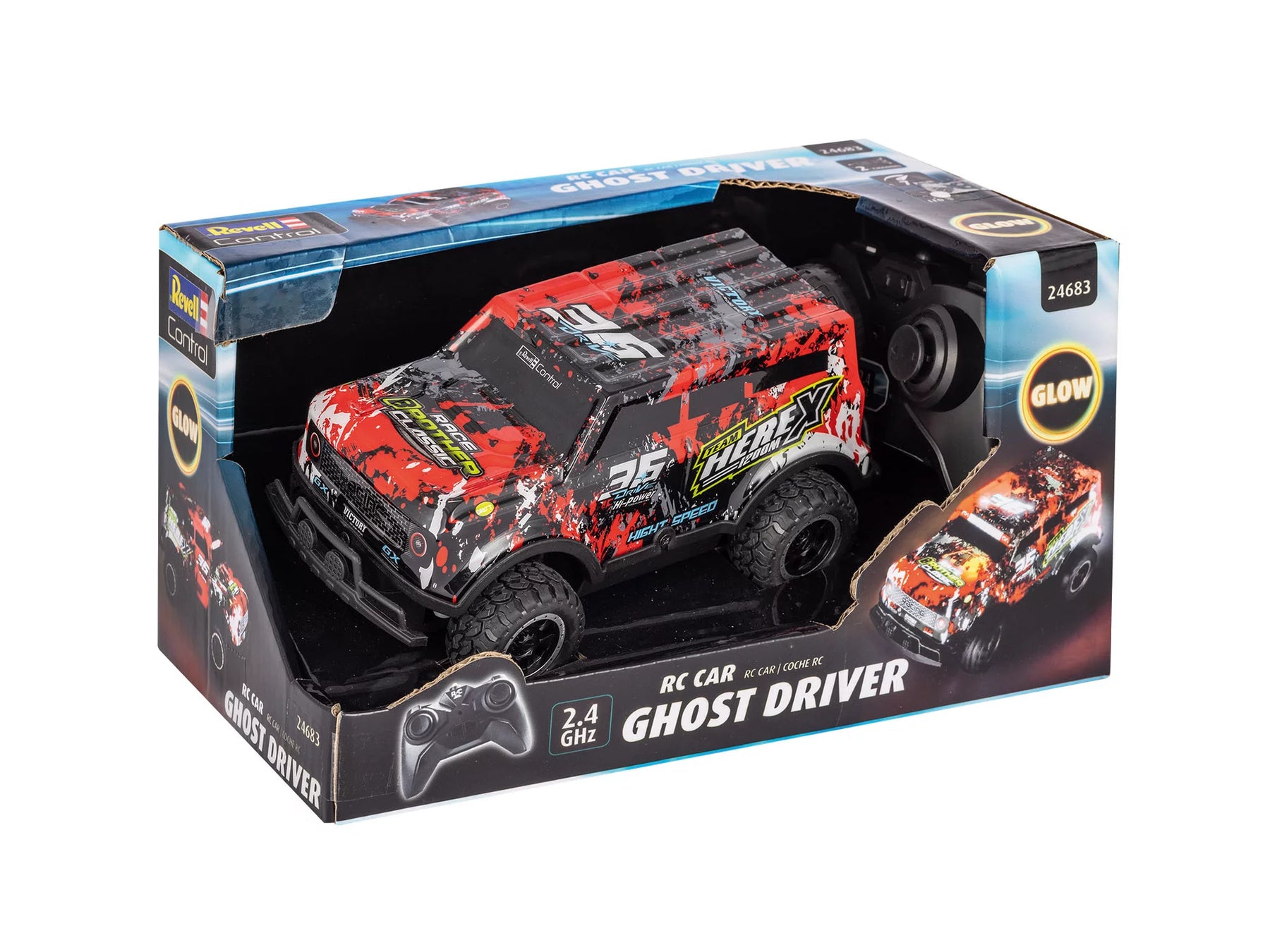 RC Car Ghost Driver (Rot)