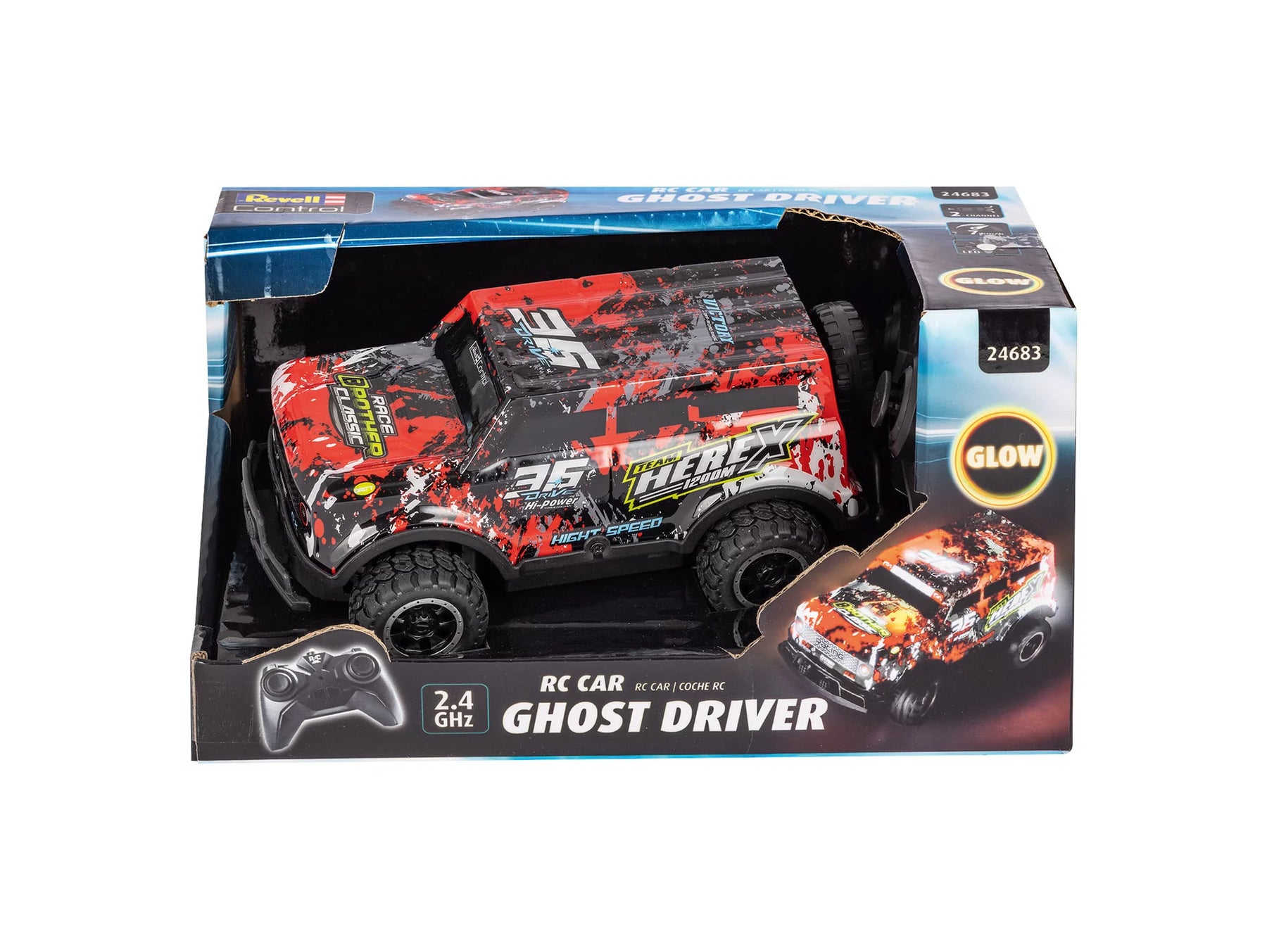 RC Car Ghost Driver (Rot)