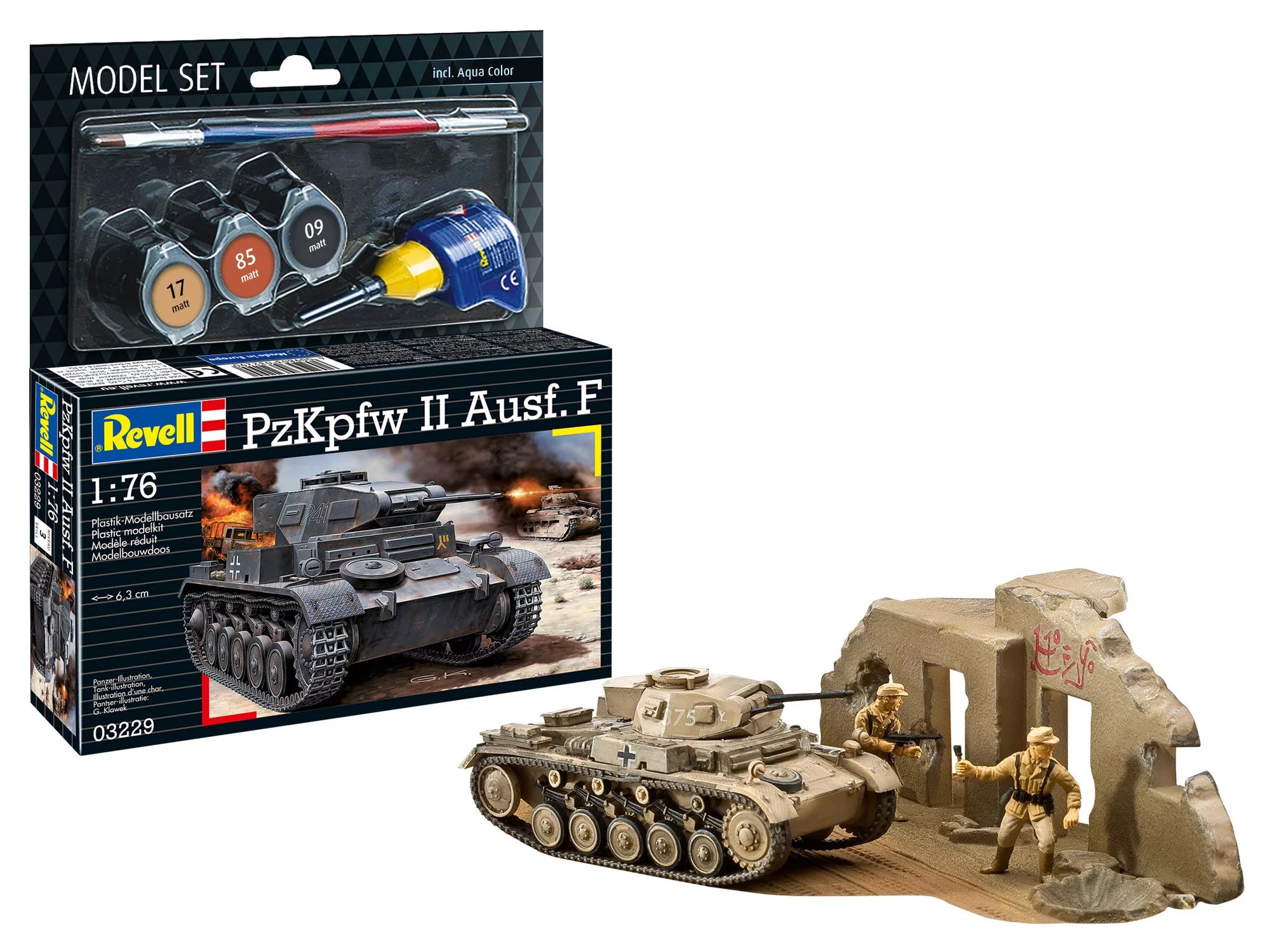 ハセガワ Revell 2箱セット Model Set PzKpfw II Ausf. F