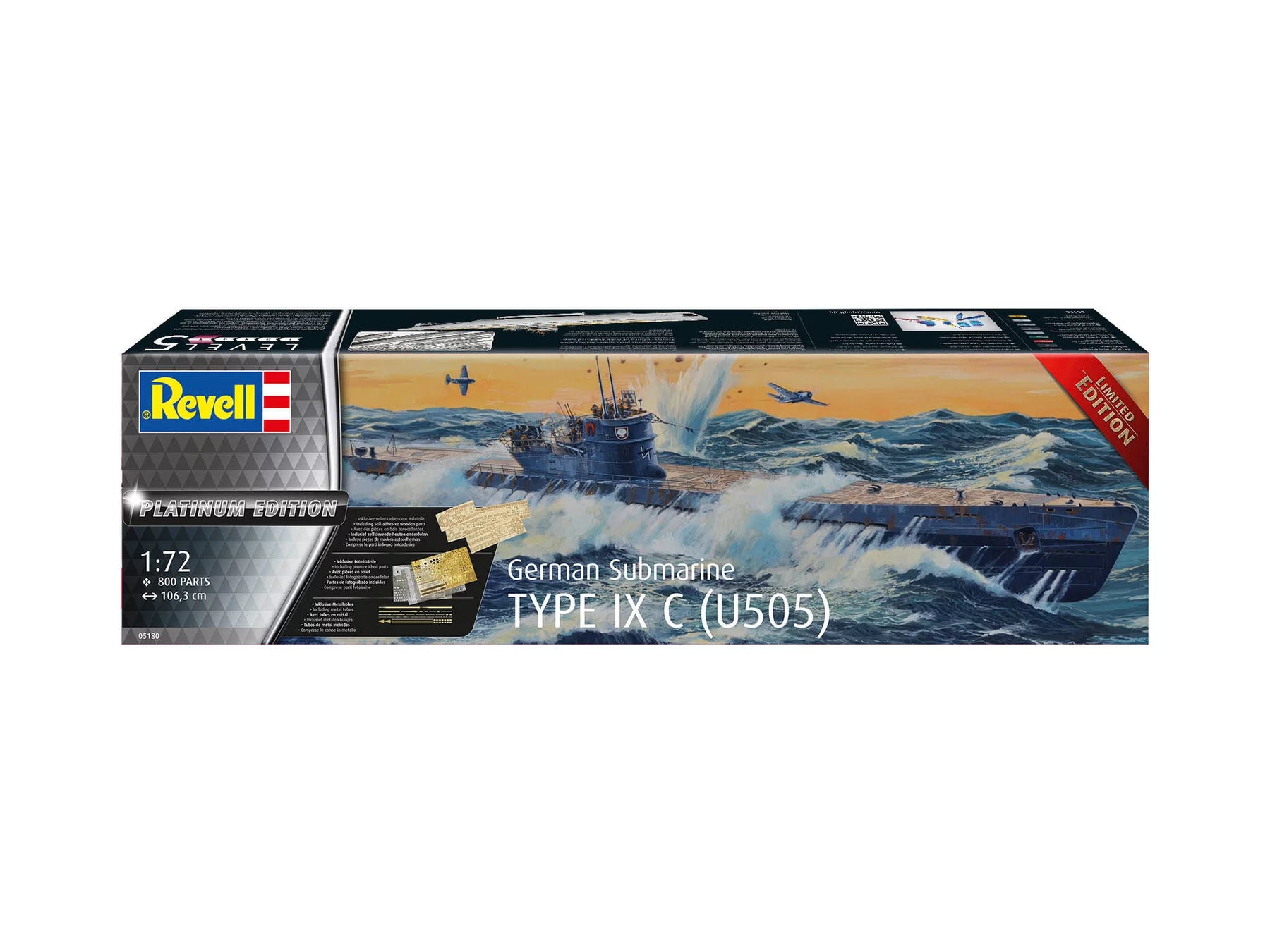 German Submarine Type IX C(U505)"Platinum Edition"