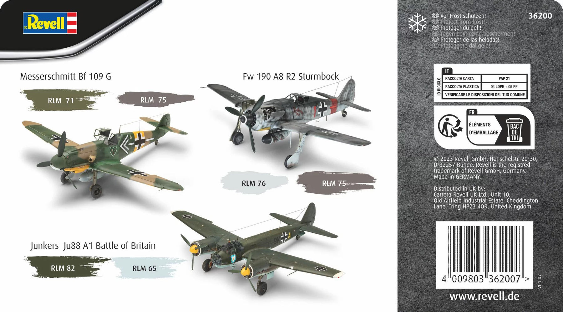 Model Color - German Aircraft WWII (8x 18ml)