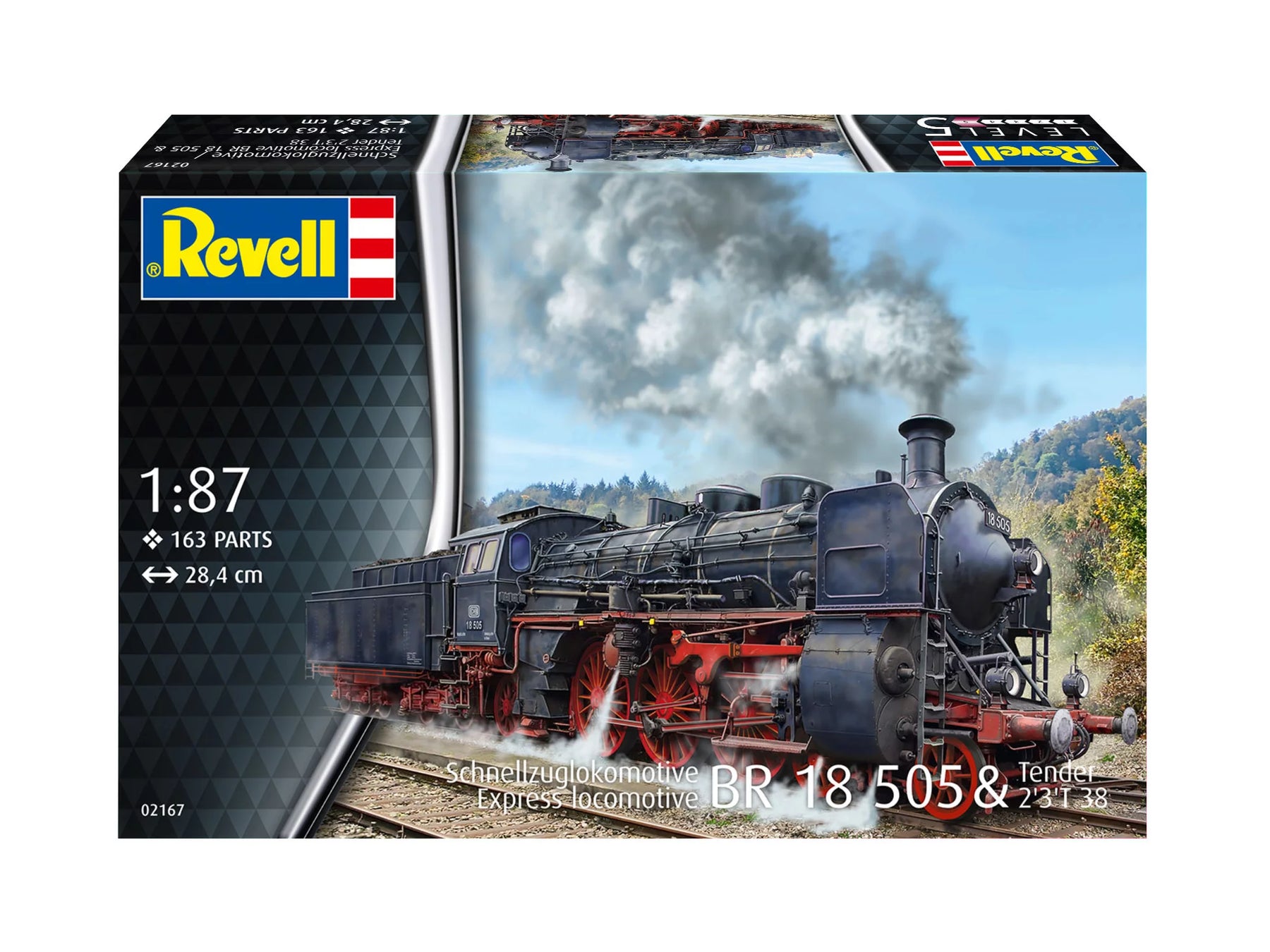 Schnellzuglokomotive BR 18 505 mit Tender 2'3' T38