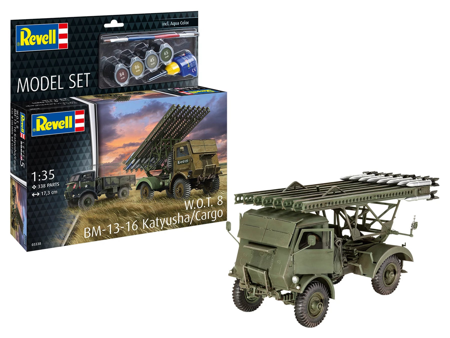 Modelset W.O.T. 8 BM-13-16 Katyusha-vracht