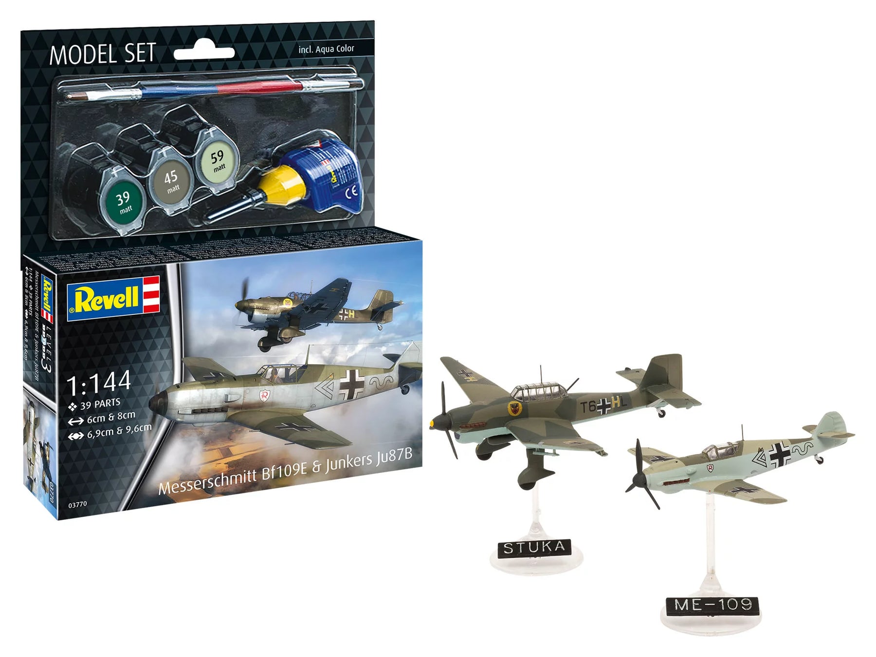 Model Set Messerschmitt Bf109E - Ju87B Stuka
