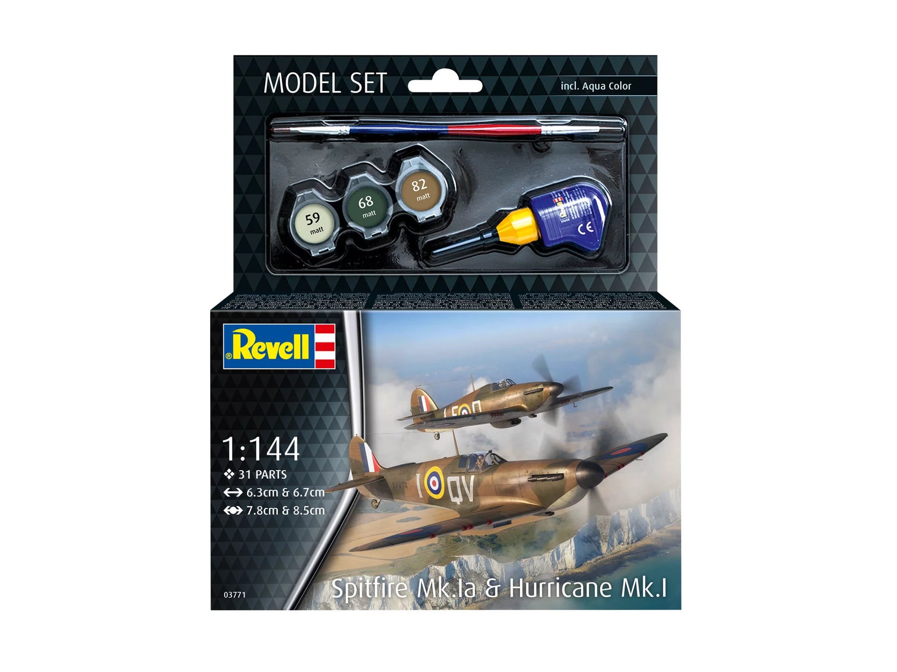 Model Set Spitfire Mk.Ia - Hurricane Mk.I