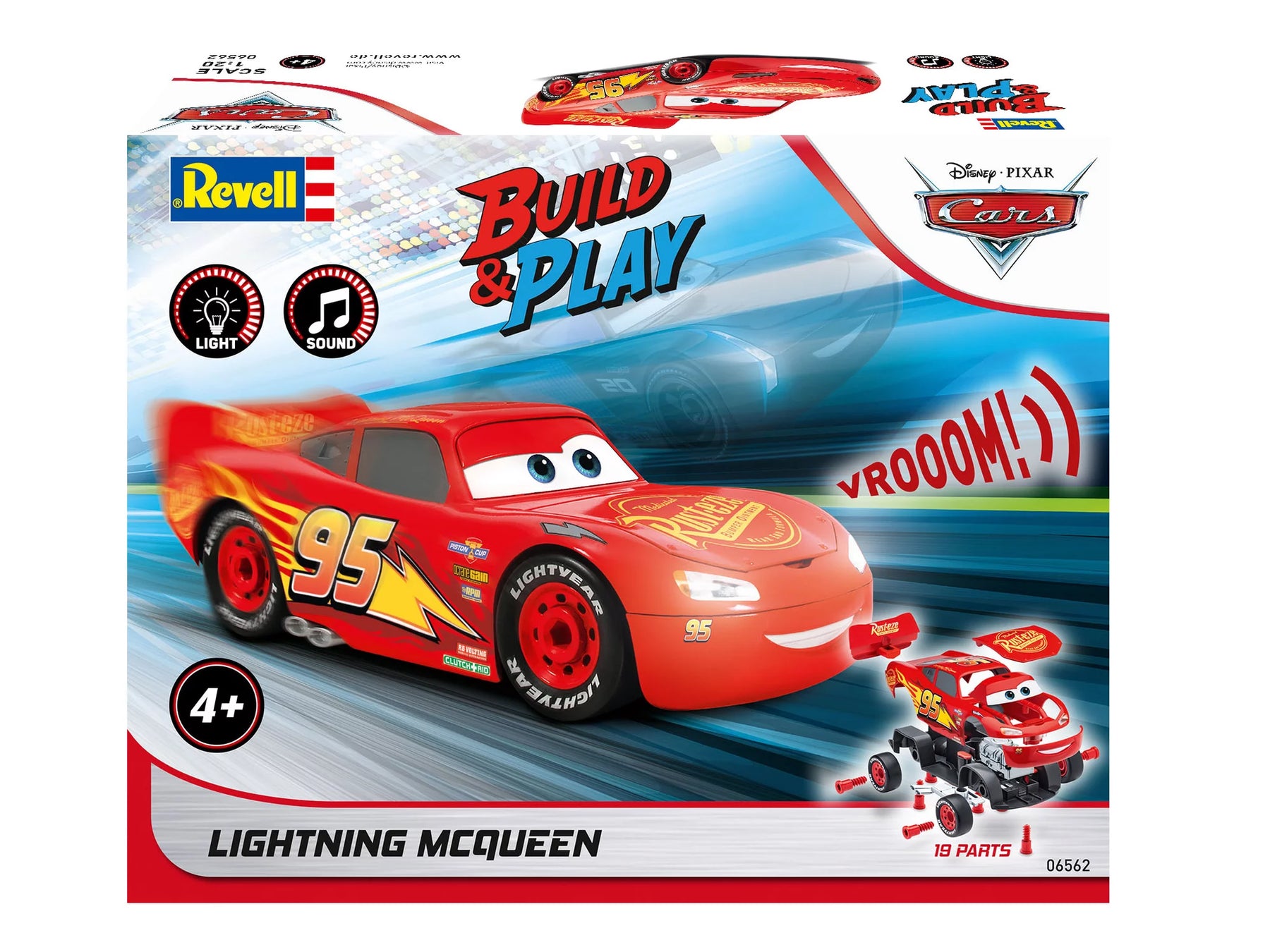 Lightning McQueen Disney-Cars Auto mit Licht-Sound