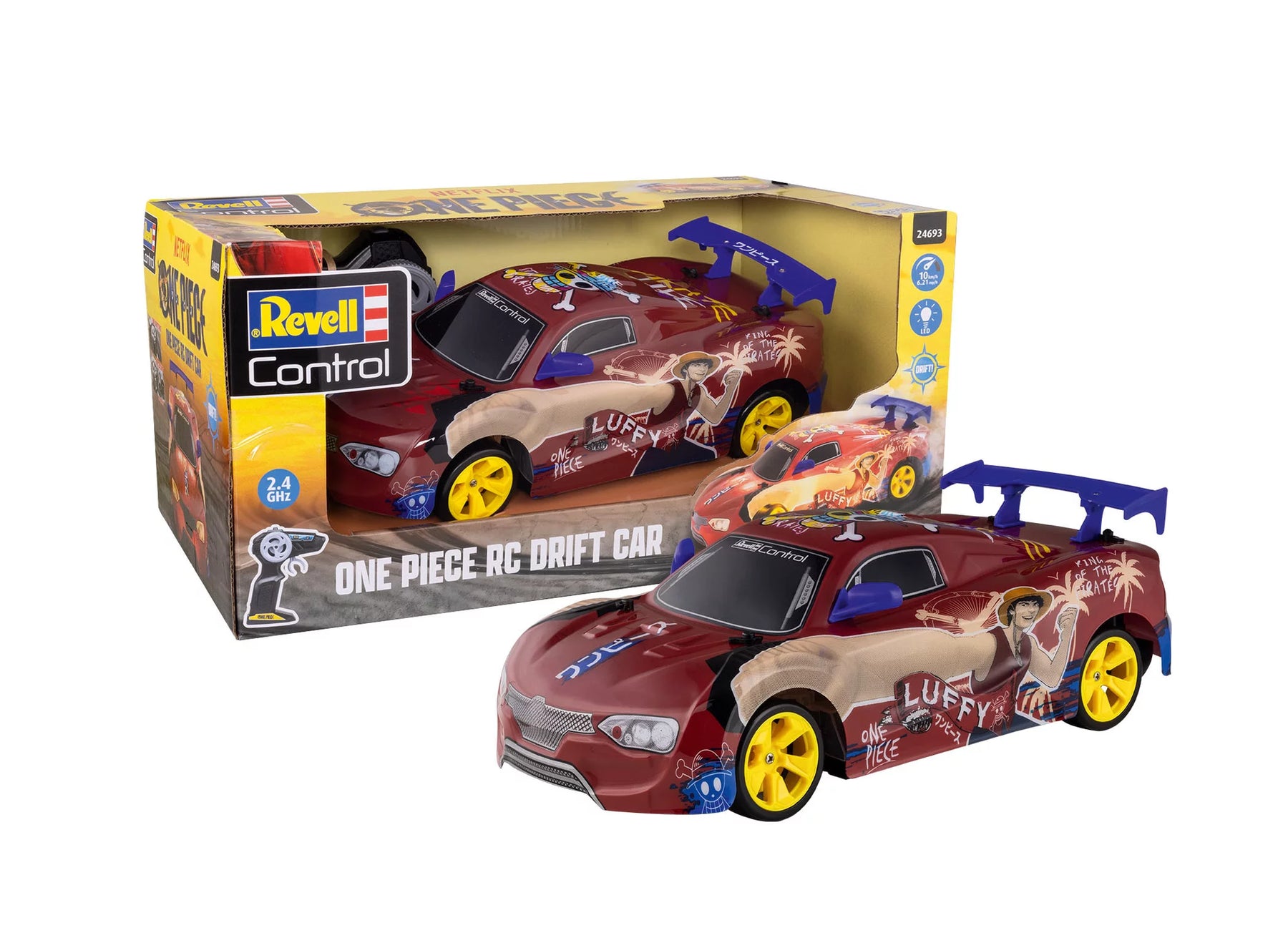 "One Piece" RC Drift Car