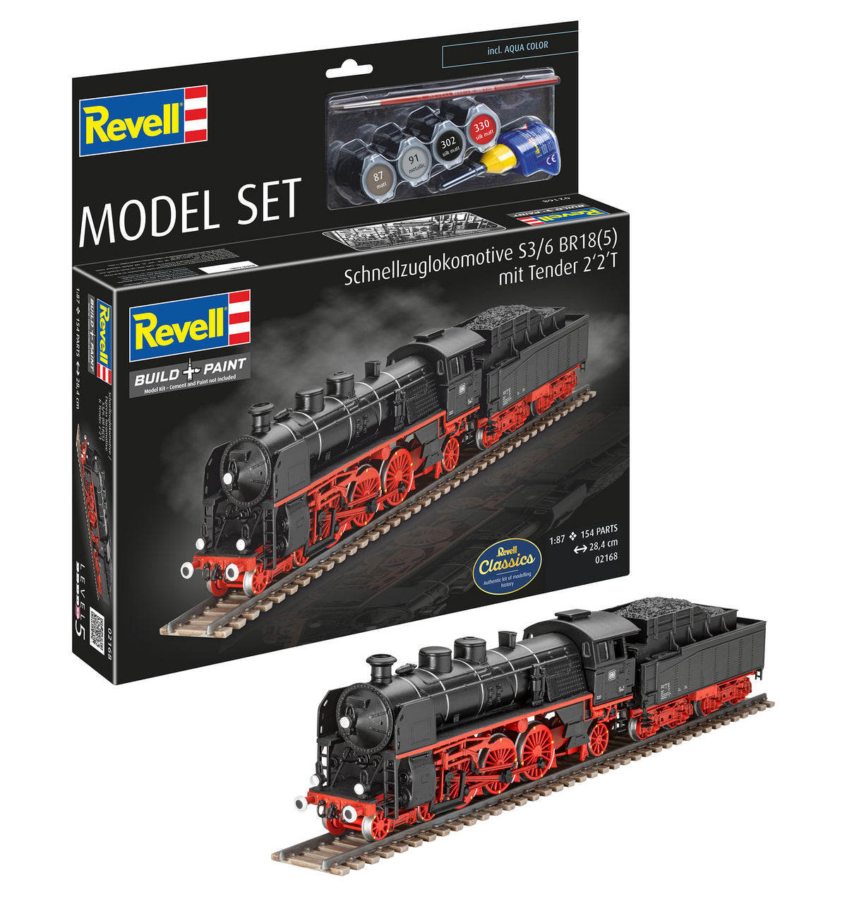 Modelová sada Express Loco S3/6 BR 18(5) s Tender