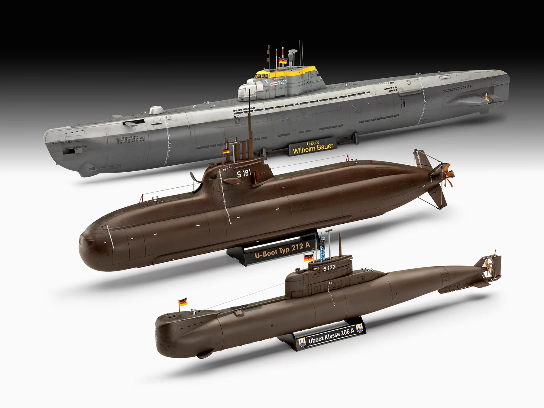 70 Years Bundeswehr:Wilhelm Bauer,Type 206A,Class2