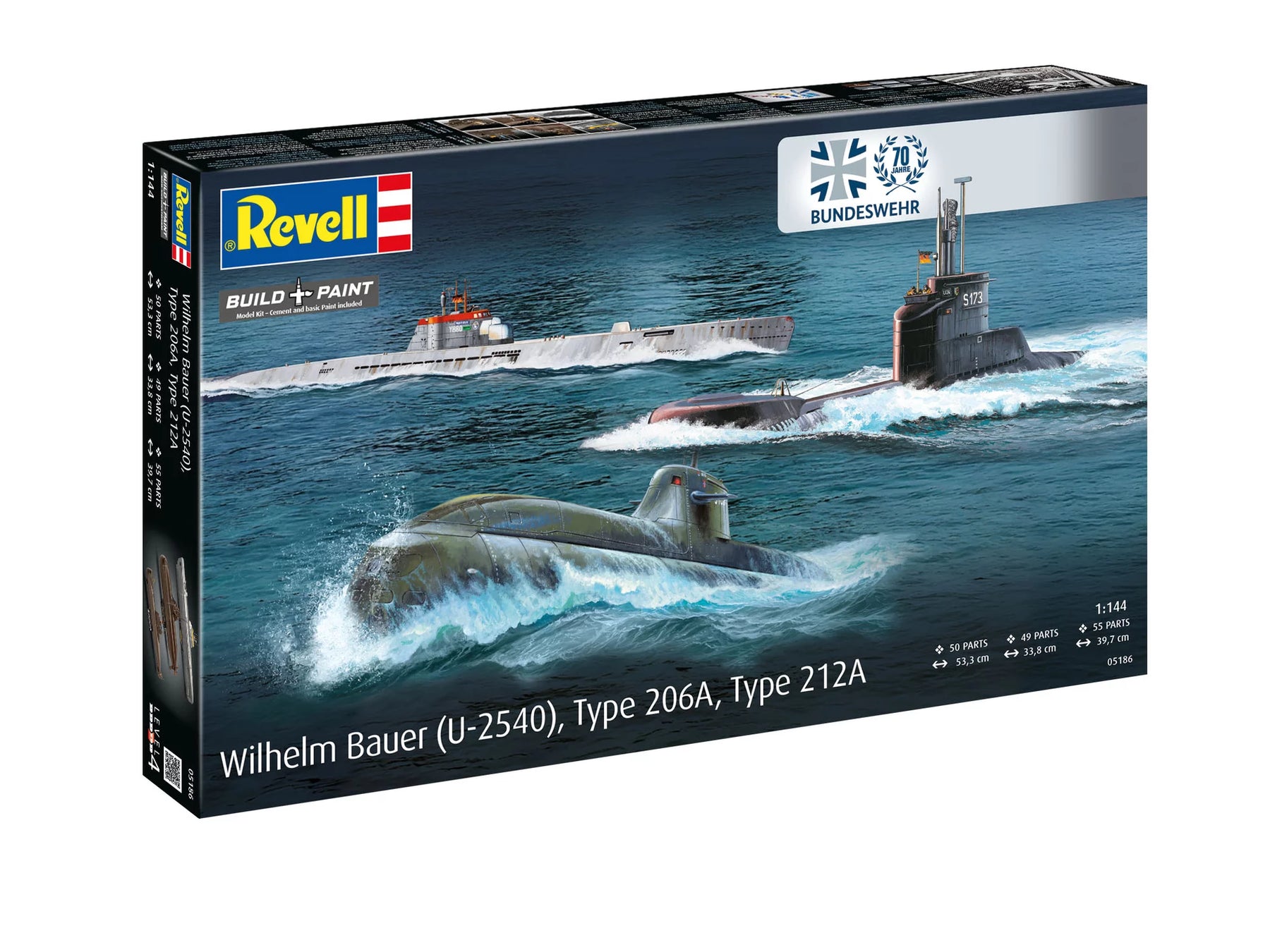 70 Years Bundeswehr:Wilhelm Bauer,Type 206A,Class2