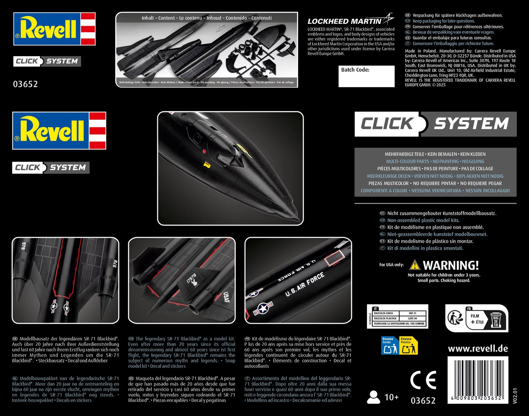 Lockheed SR-71 Blackbird Click System