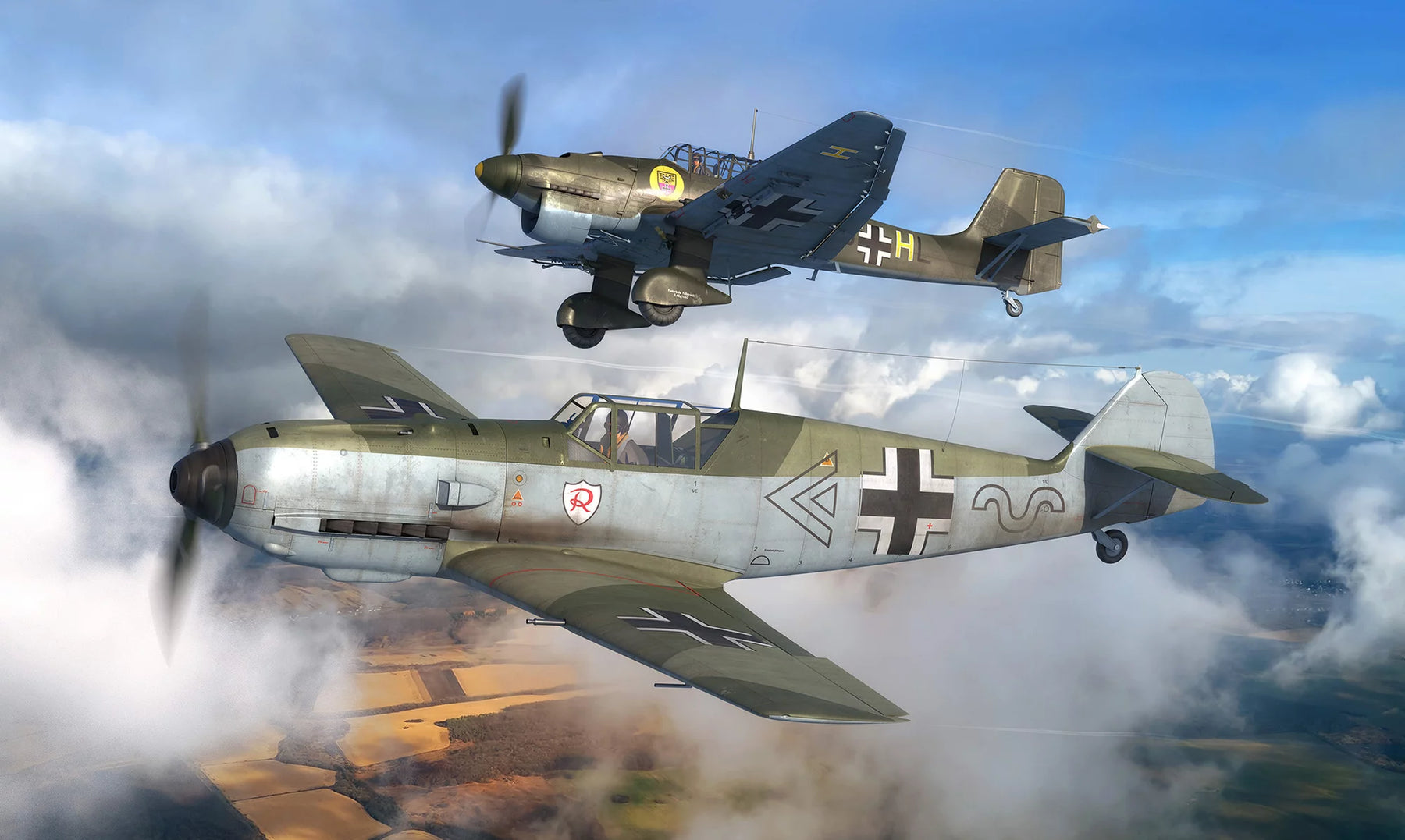 Starter Kit Messerschmitt Bf109E - Ju87B Stuka