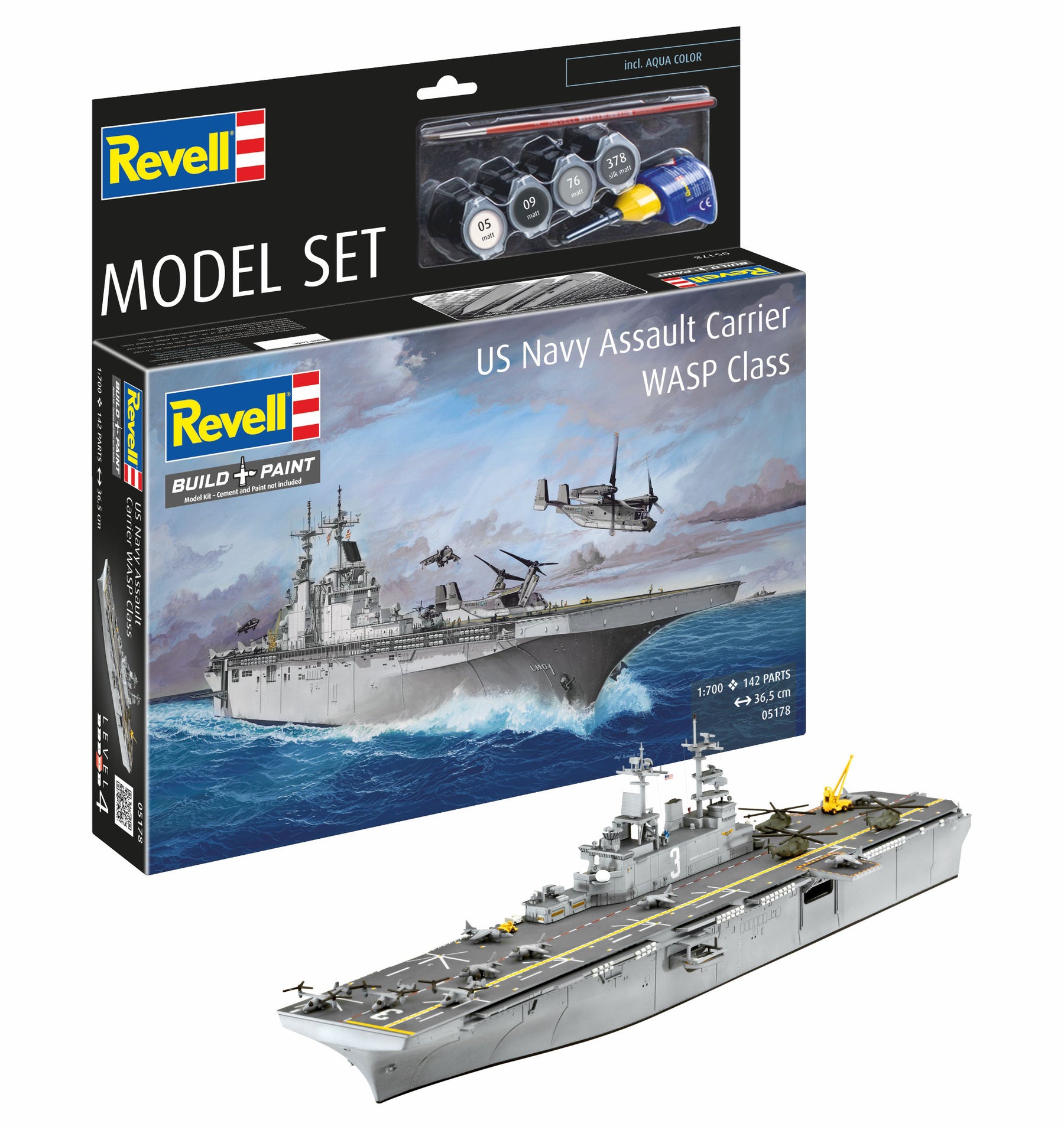 Modelset US Navy Assault Carrier WASP-klasse