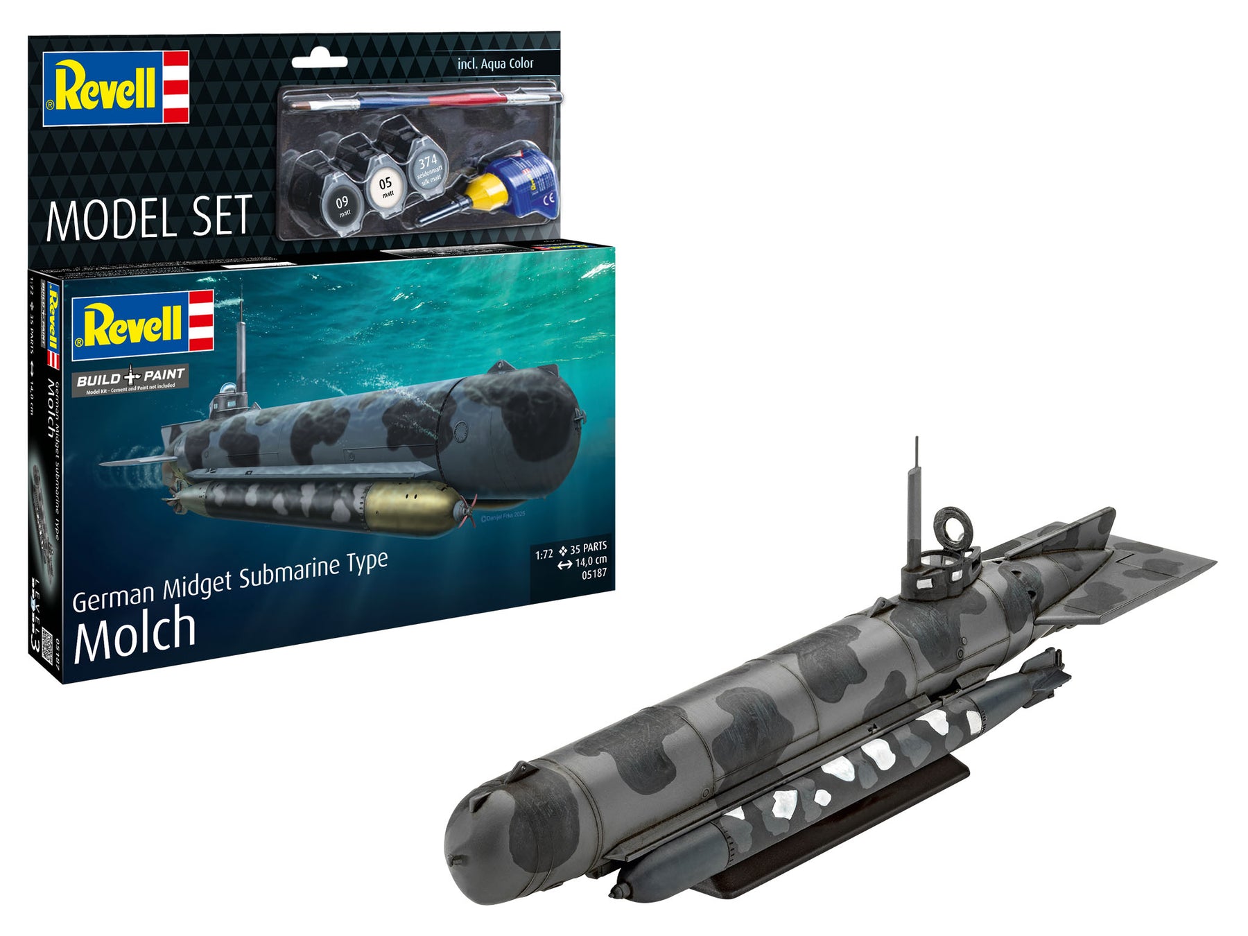 Modelset Duitse Dwergonderzeeër Type Newt
